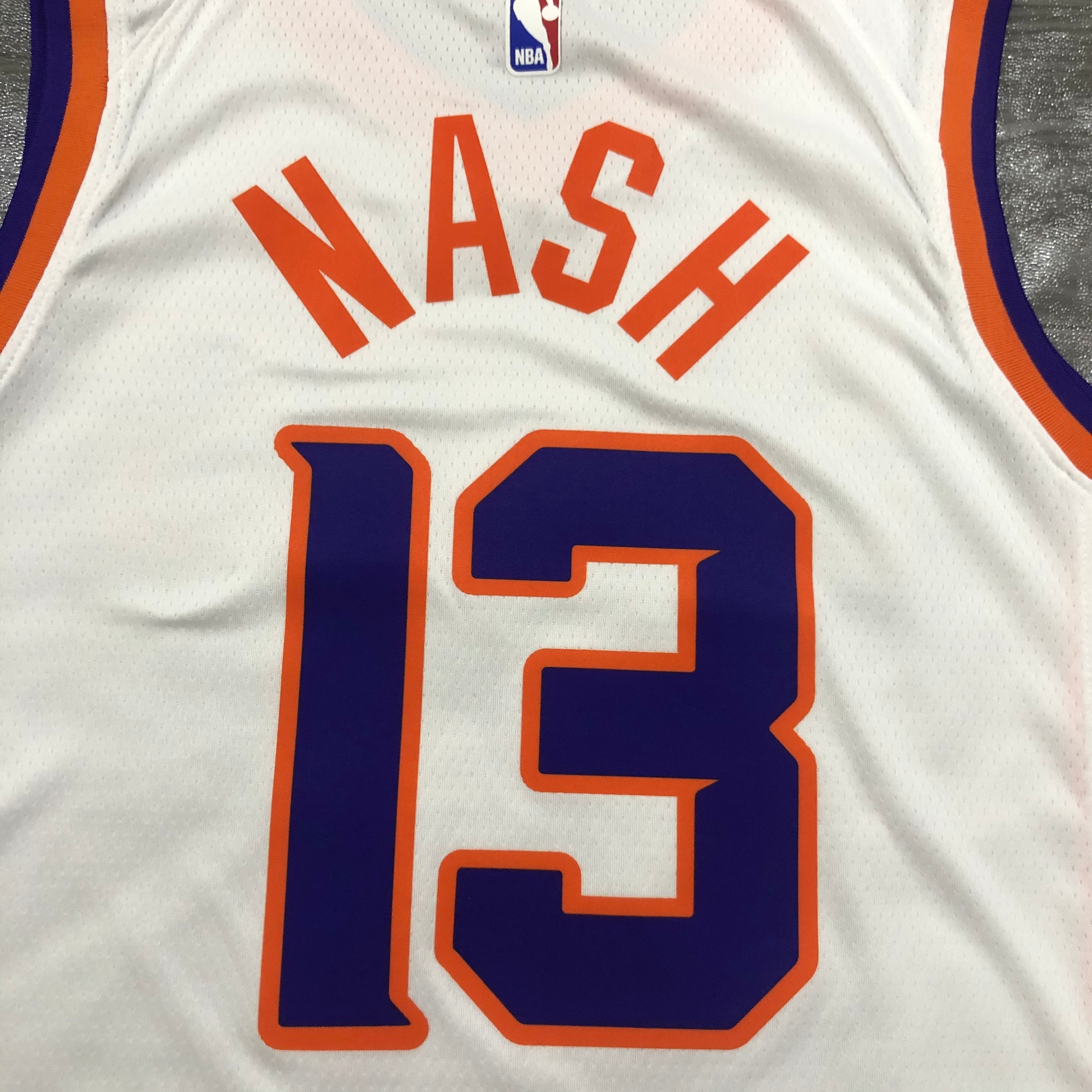 NBA Men Phoenix Suns White #13 NASH Jersey High Quality Name and Number Print - leoleo123123