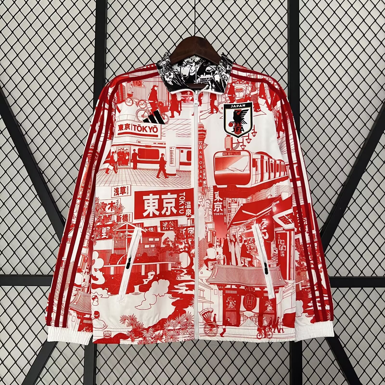 23/24 Japan Windbreaker Jacket two-sided Jacket Thai Quality - leoleo123123