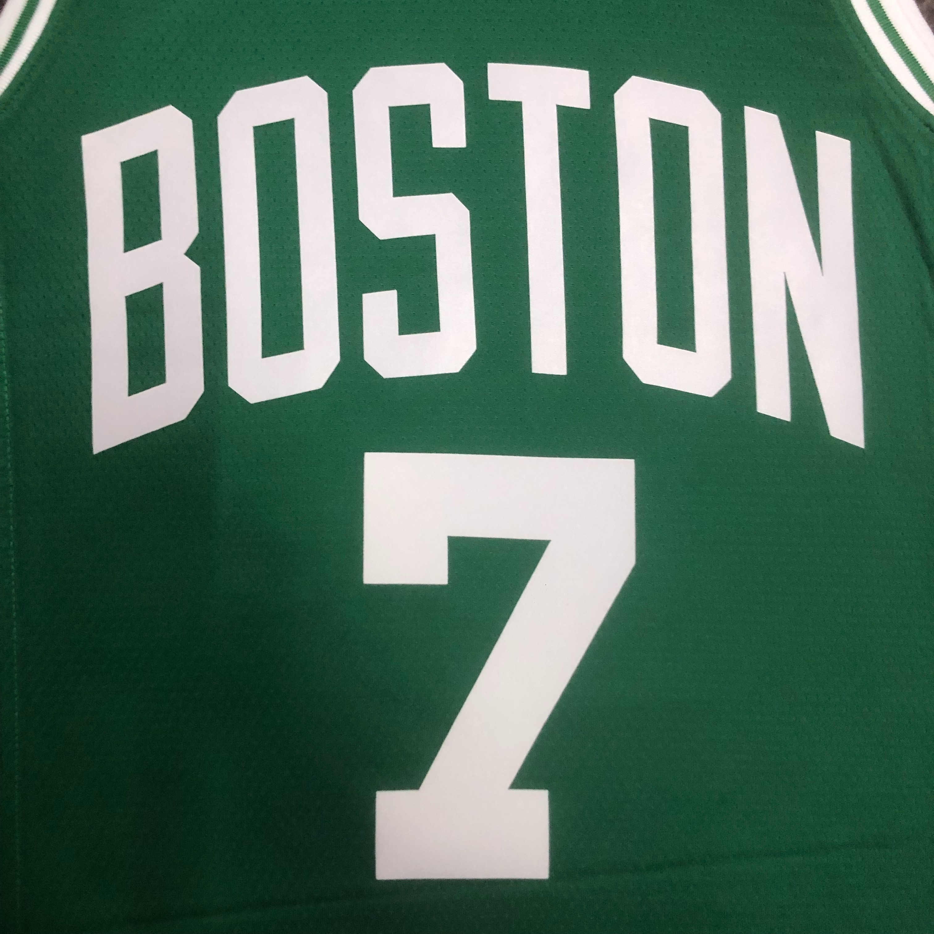 NBA Men Season 2023 Boston Celtics Green #7 BROWN Jersey High Quality Name and Number Print - leoleo123123