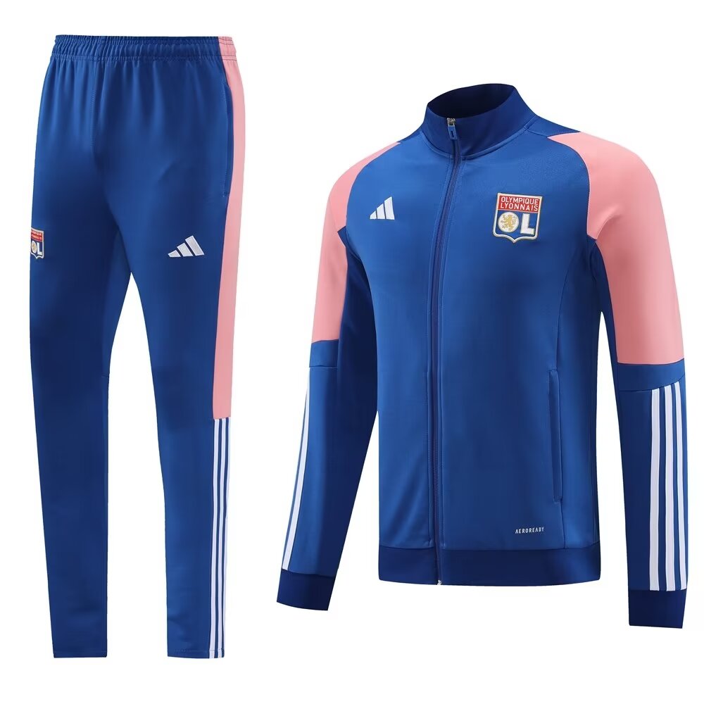 23/24 Lyon Blue Jacket Tracksuit Thai Quality - leoleo123123