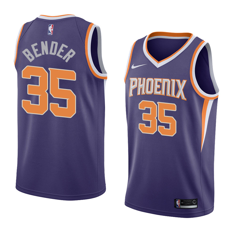 NBA Men Phoenix Suns Purple #35 BENDER Jersey High Quality Name and Number Print - leoleo123123