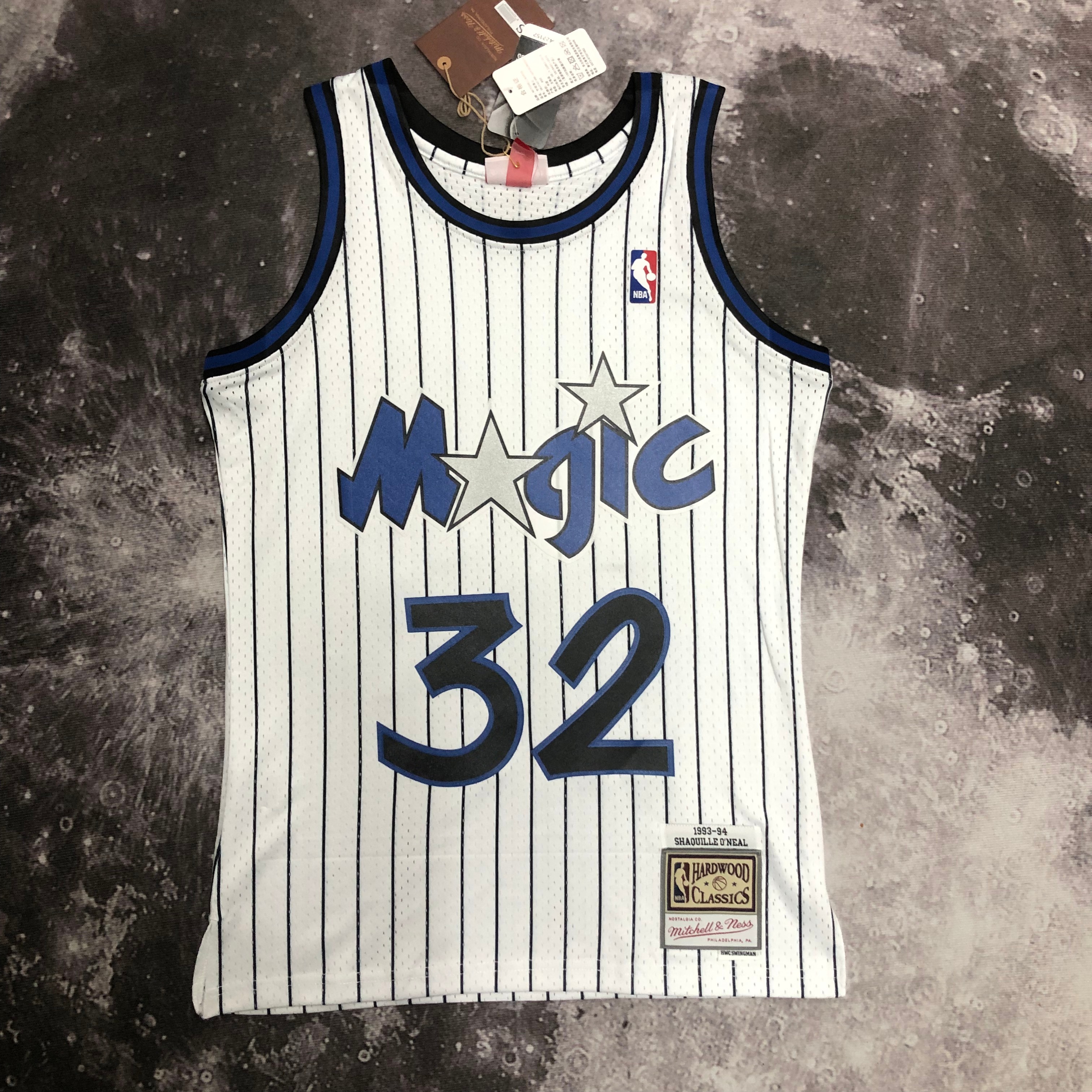 NBA Season Season 93-94 Orlando Magic White #32 O'NEAL Jersey High Quality Name and Number Print - leoleo123123