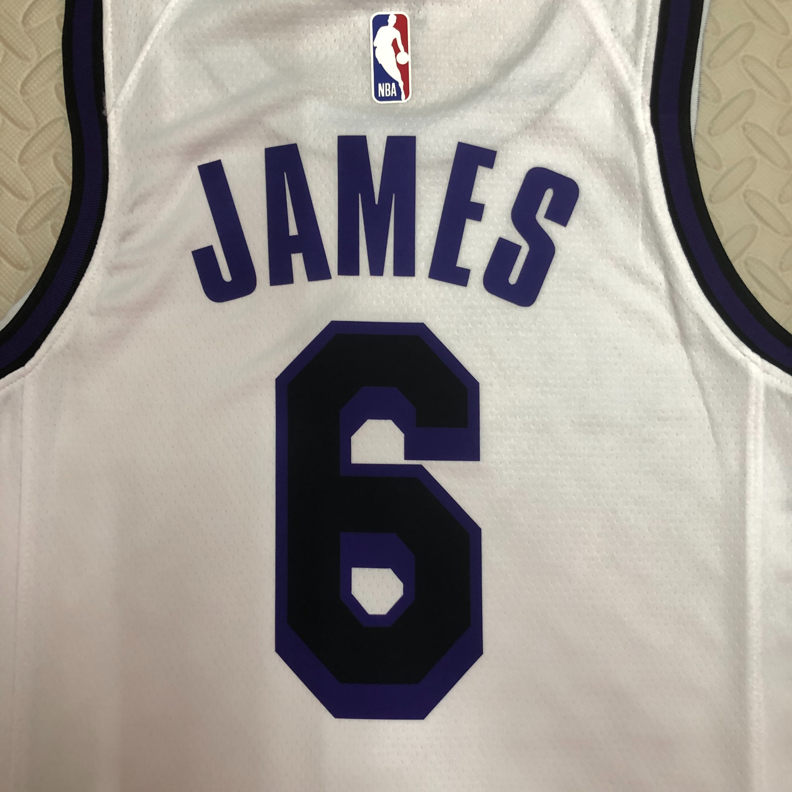NBA Men Season 2023 Los Angeles Lakers White #6 JAMES Jersey High Quality Name and Number Print - leoleo123123