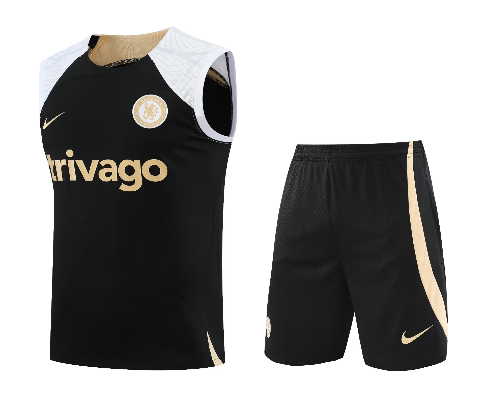23/24 Chelsea Black Vest Training suit - leoleo123123