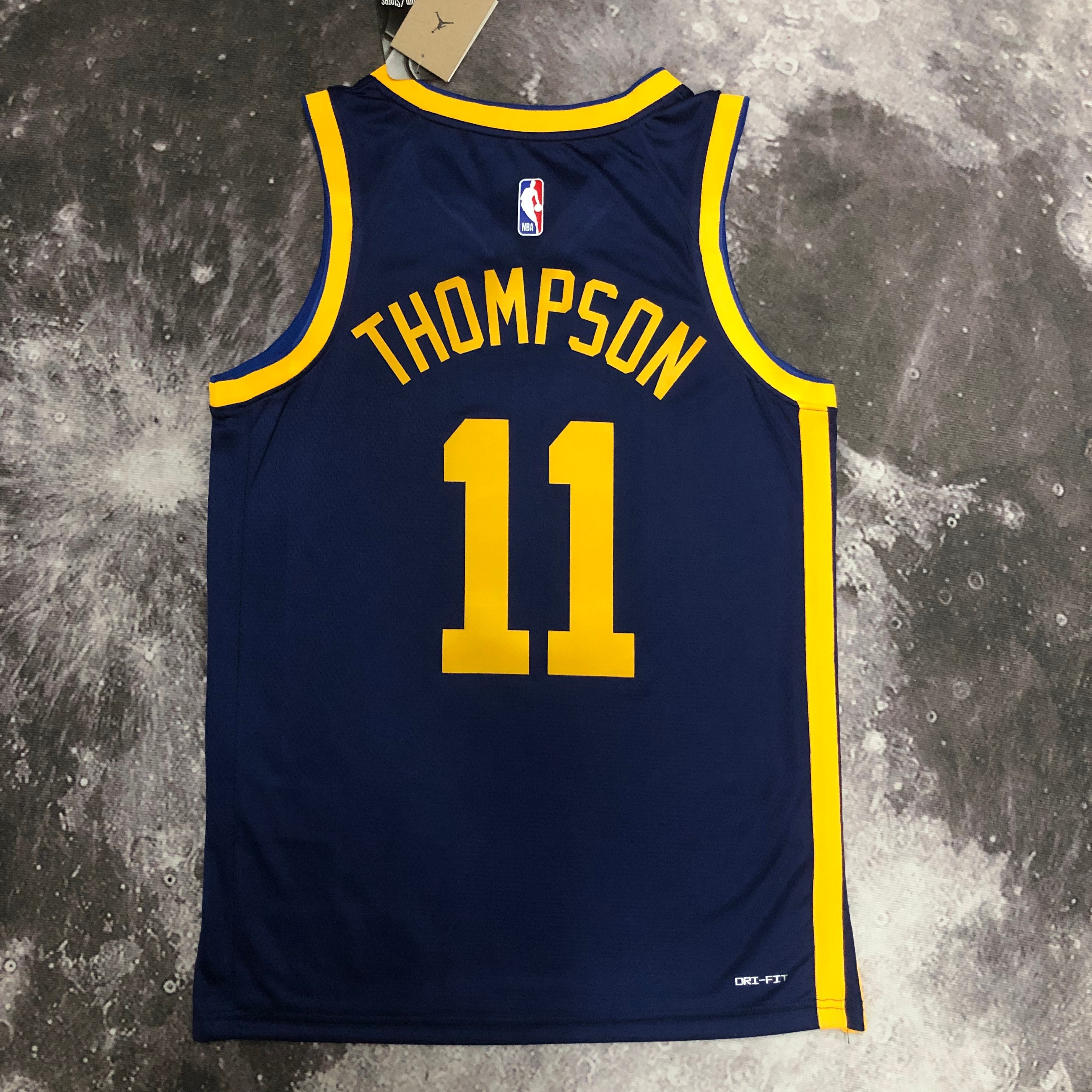 NBA Men Season 2023 Golden State Warriors Blue with Jordan Logo #11 THOMPSON Jersey High Quality Name and Number Print - leoleo123123