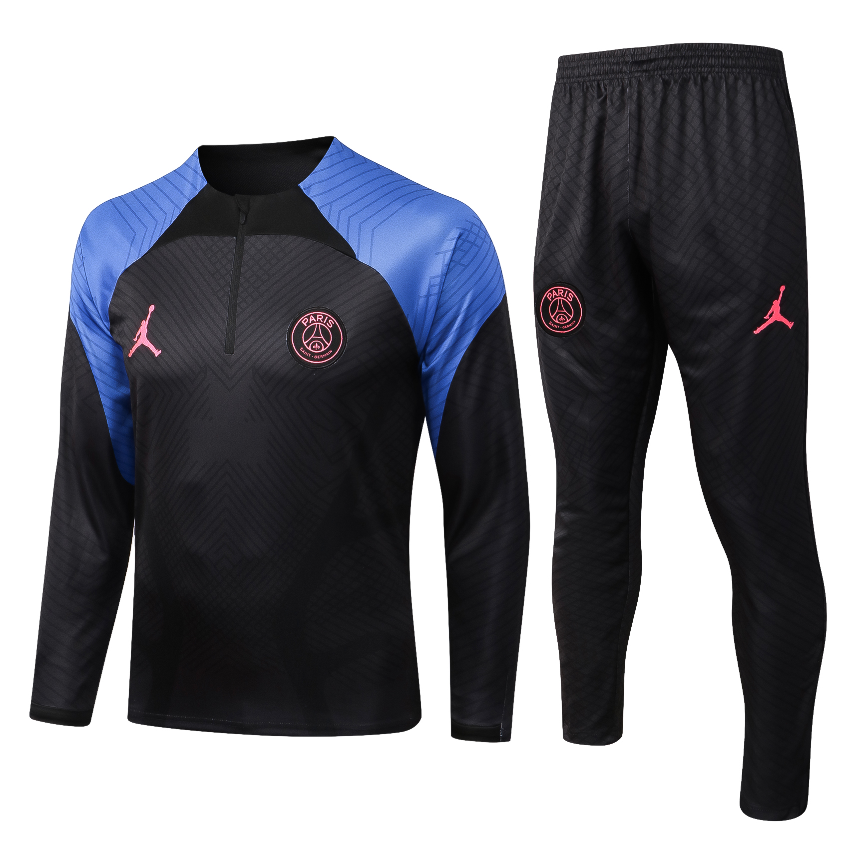 22/23 PSG Black with Jordan Logo Sweater Tracksuit Thai Quality - leoleo123123