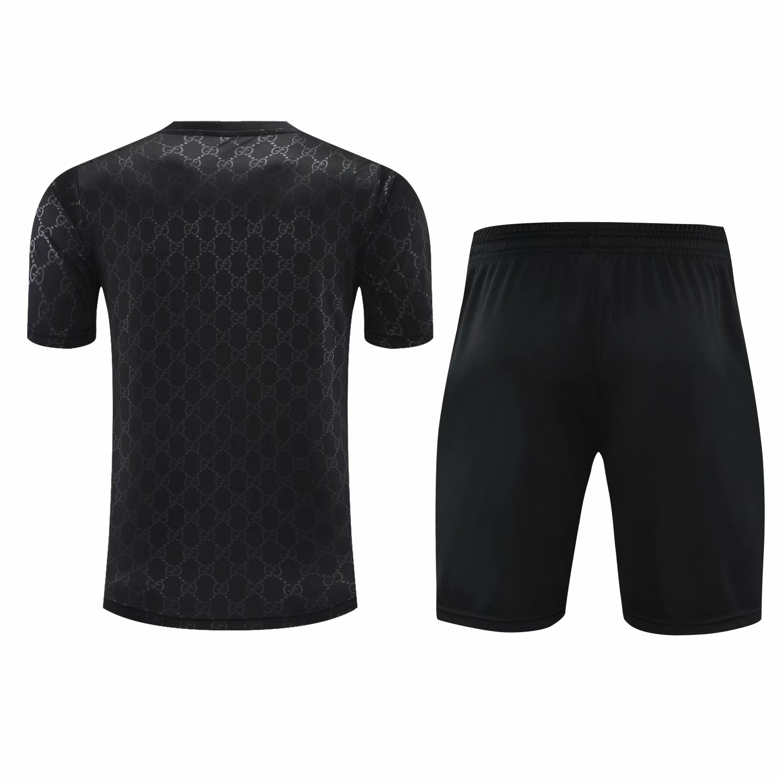 New 2021 Juventus Black Training Set--Short sleeve and Short Pant Training Tracksuit - leoleo123123