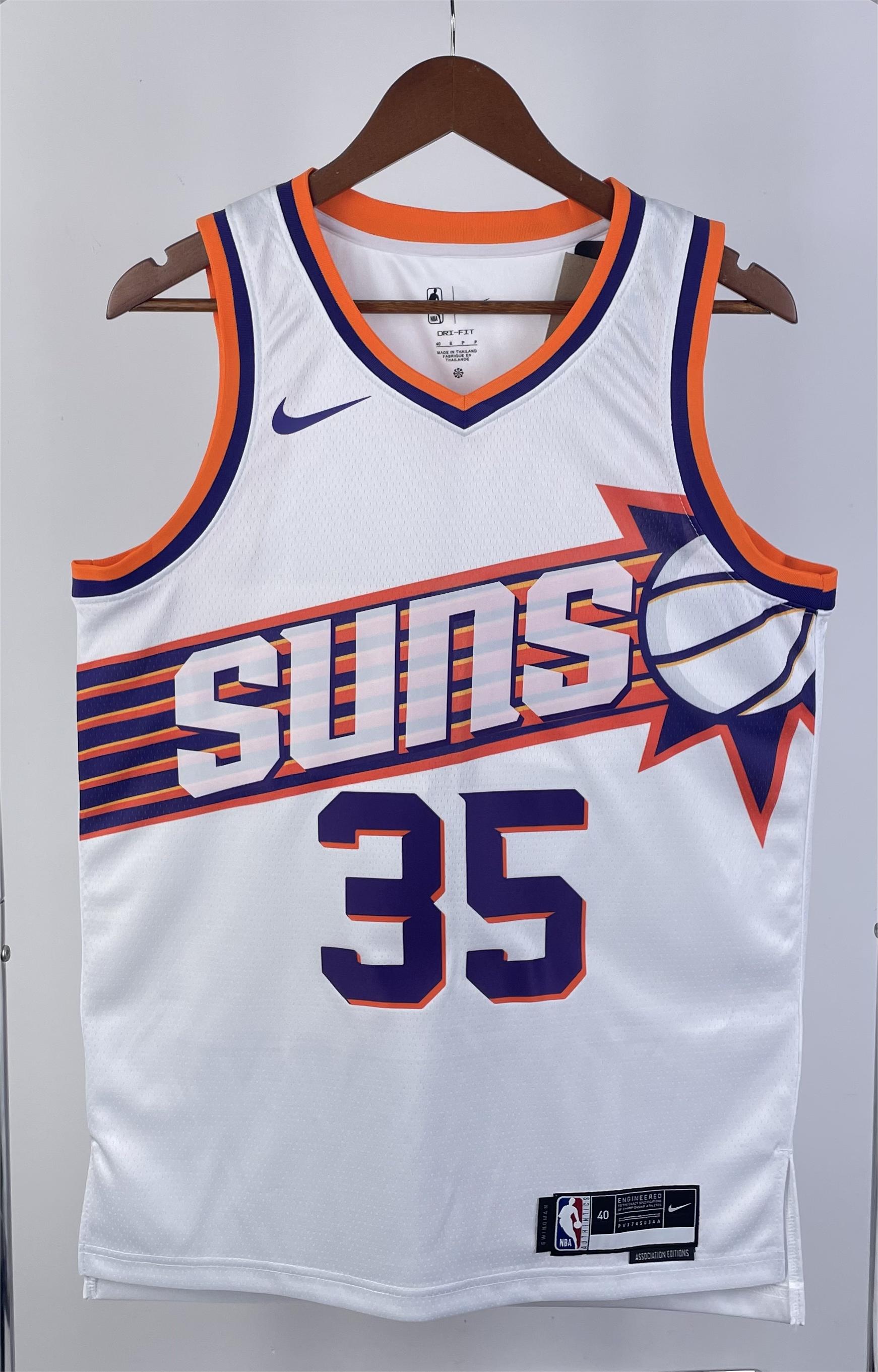 NBA Men 2024 Phoenix Suns White #35 DURANT Jersey High Quality Name and Number Print - leoleo123123