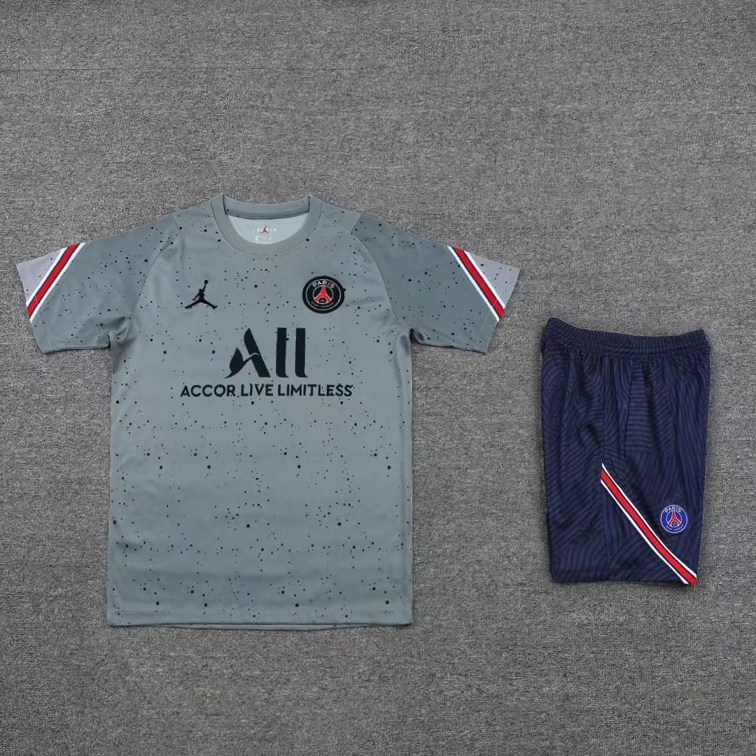 21/22 PSG Training Jersey Grey Training Tracksuit - leoleo123123