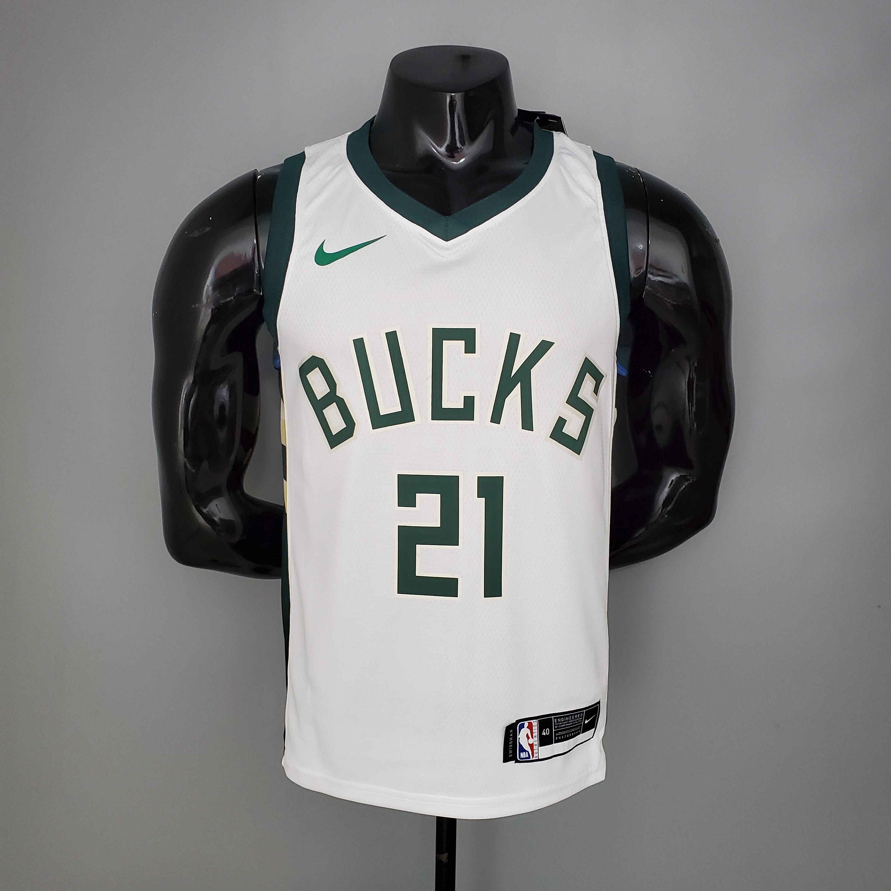 NBA Men Milwaukee Bucks White #21 HOLIDAY Jersey High Quality Name and Number Print - leoleo123123