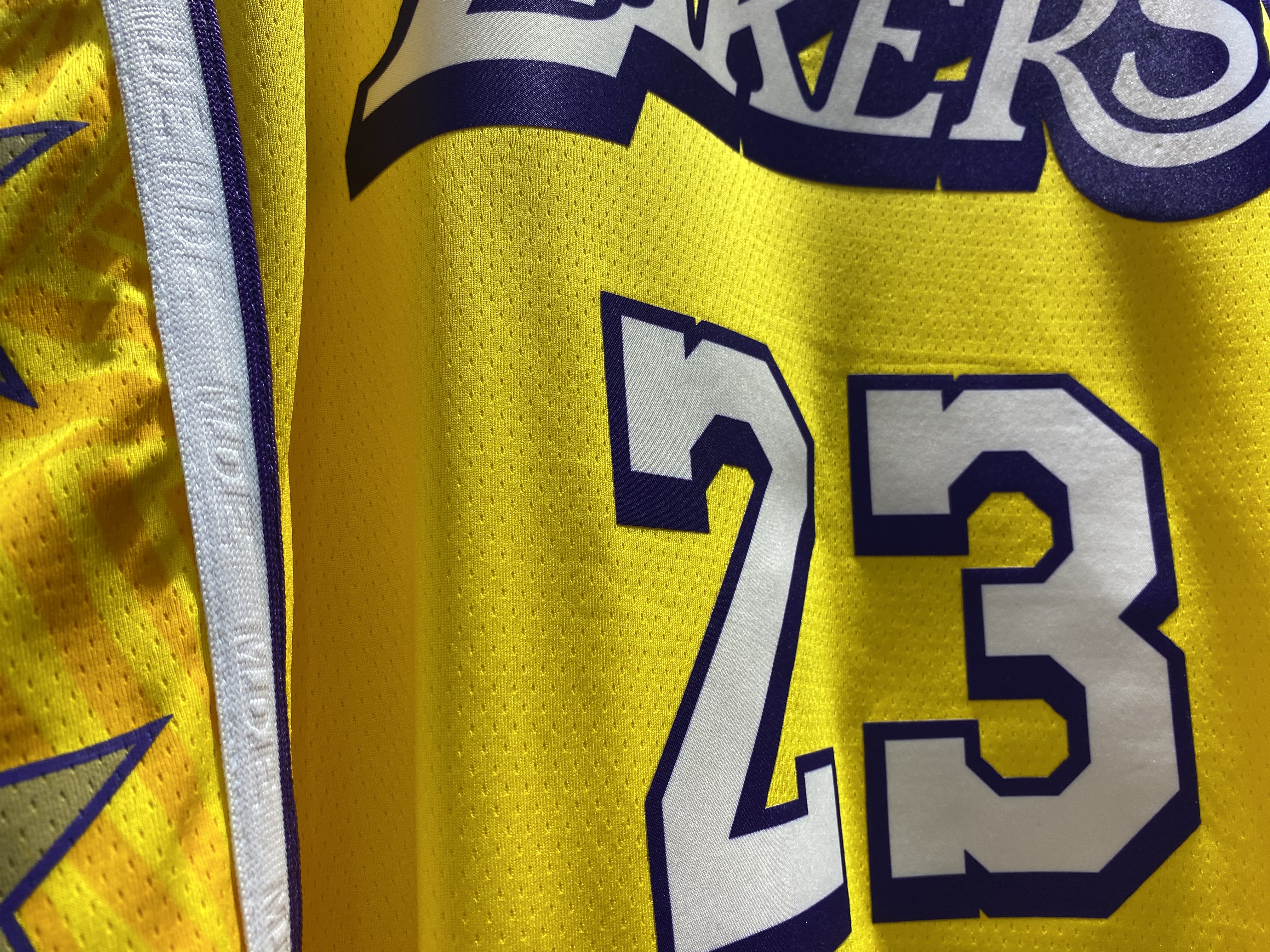 NBA Los Angeles Lakers 19-20 New Yellow #23 JAMES Jersey High Quality Name and Number Print - leoleo123123