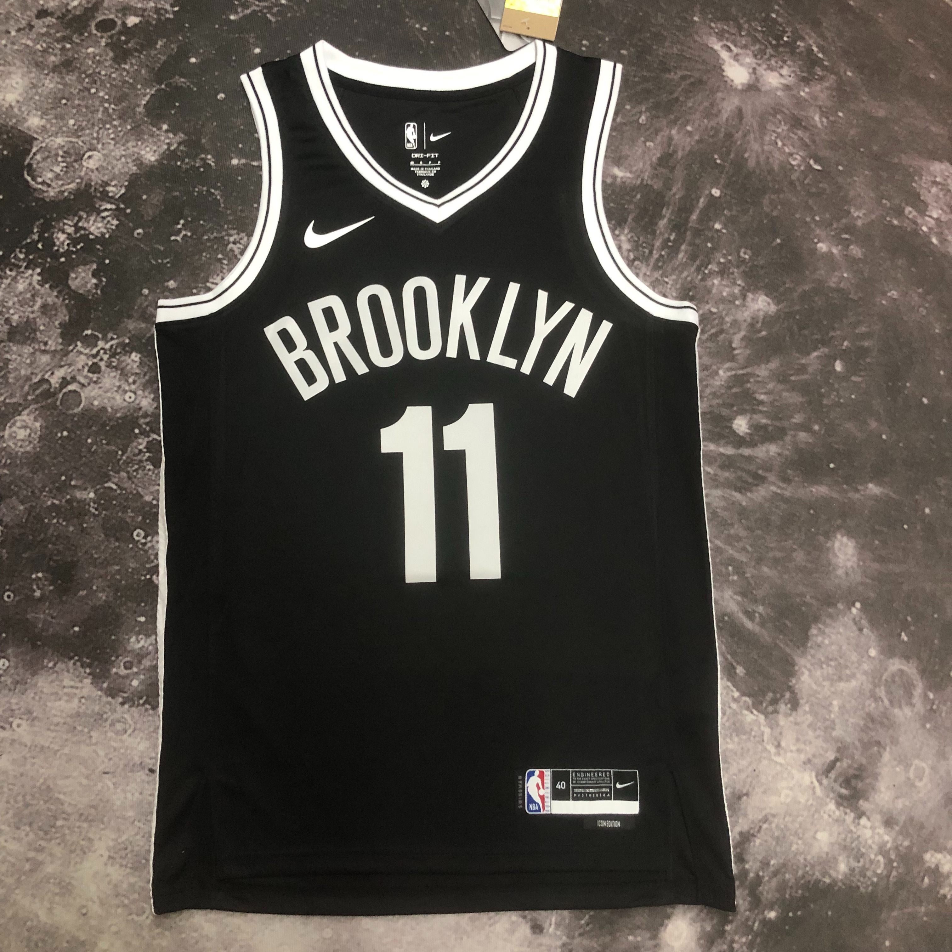 NBA Men 2023 Brooklyn Nets Black #11 IRVING Jersey High Quality Name and Number Print - leoleo123123