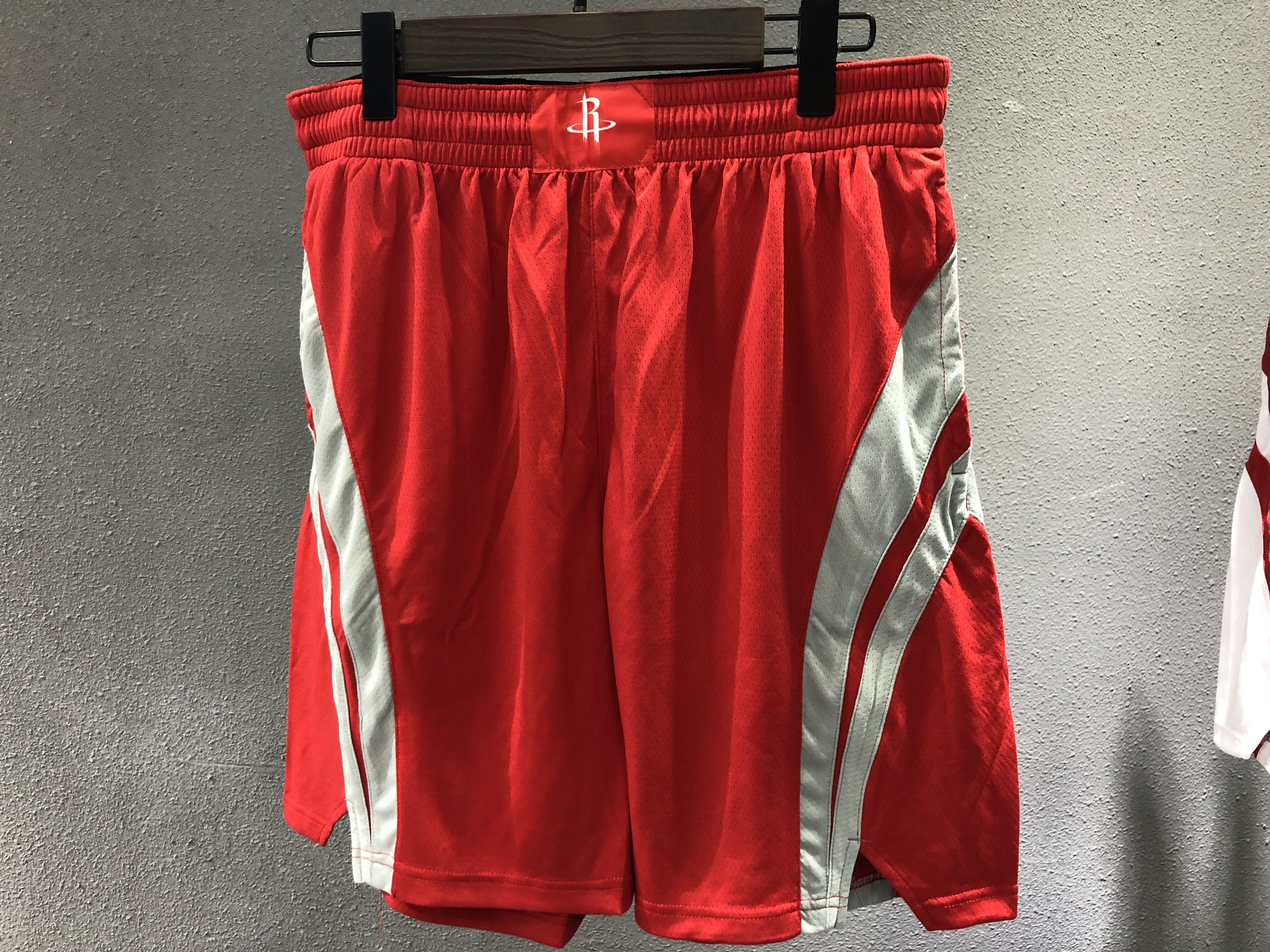 NBA Men Houston Rockets Red Pant Short High Quality Name and Number Print - leoleo123123