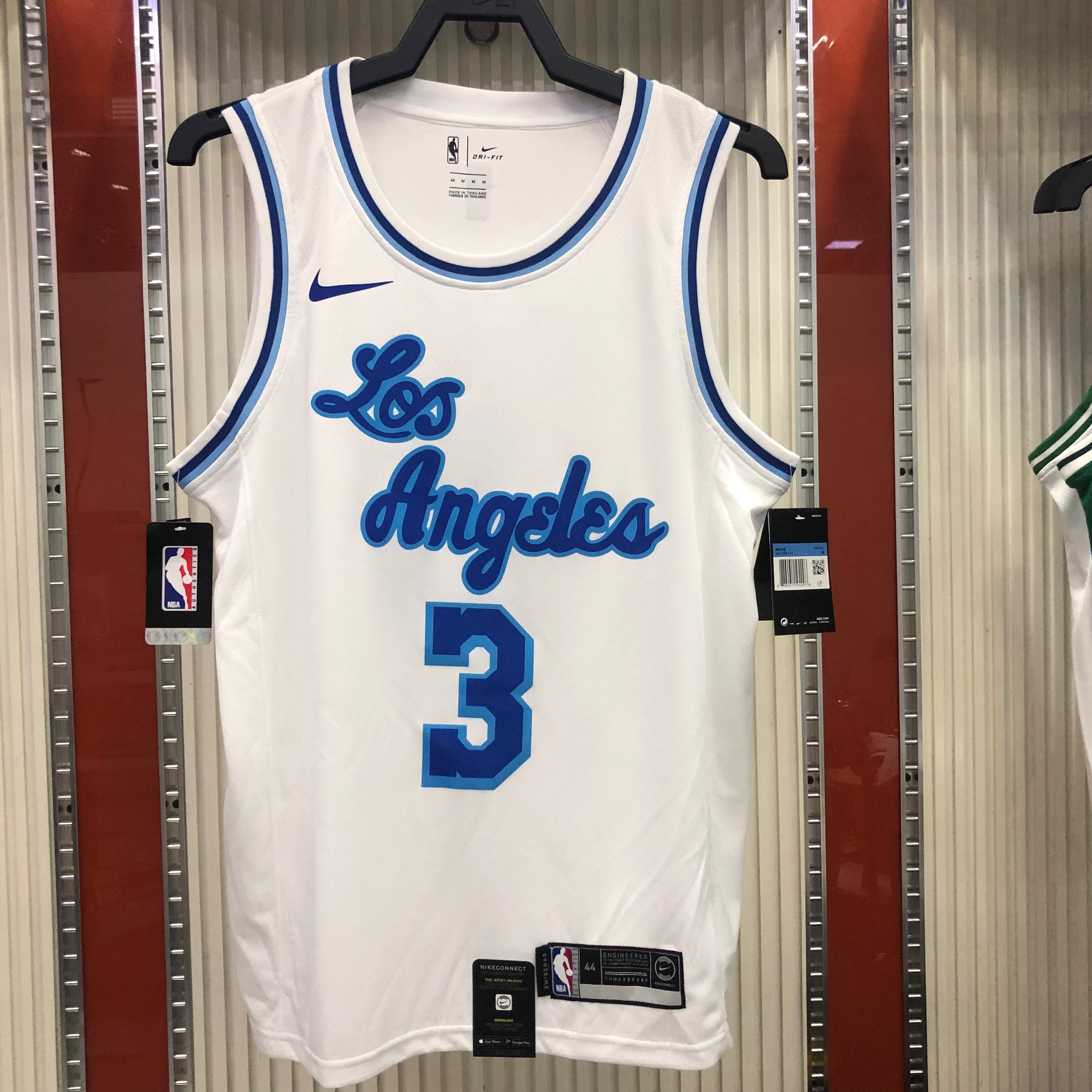 NBA Men Los Angeles Lakers Retro in Latin #3 DAVIS white Round Neck Jersey High Quality Name and Number Print - leoleo123123