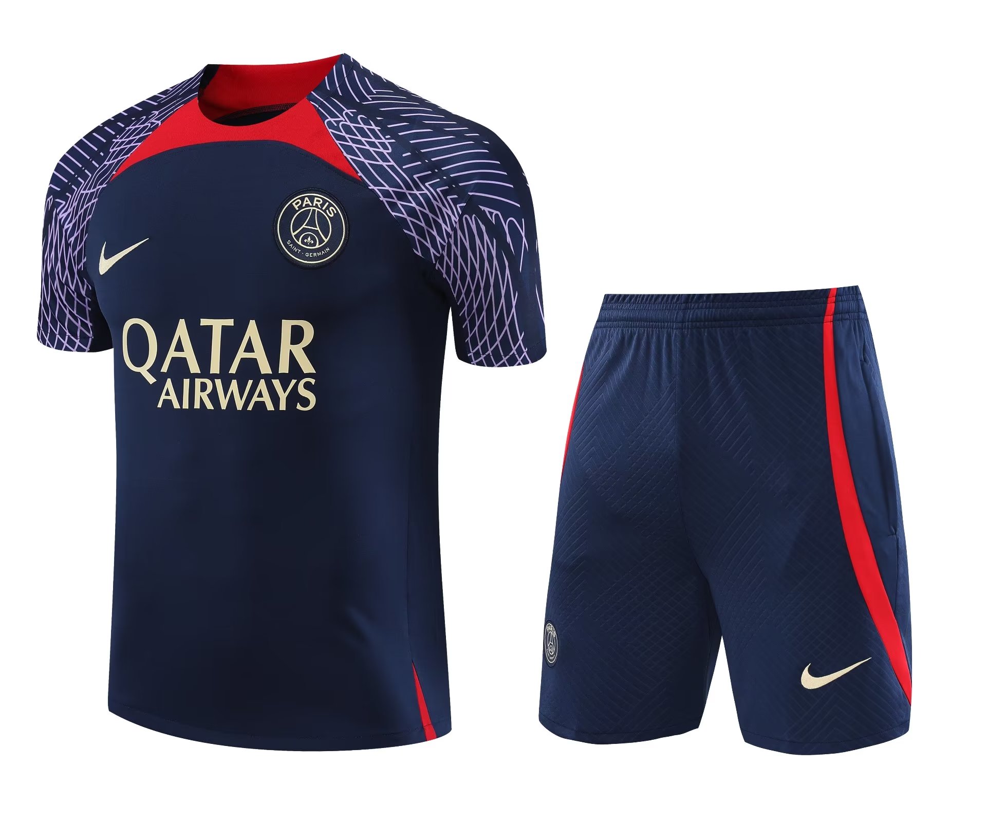 23/24 PSG Training Jersey Dark Blue Training Tracksuit - leoleo123123