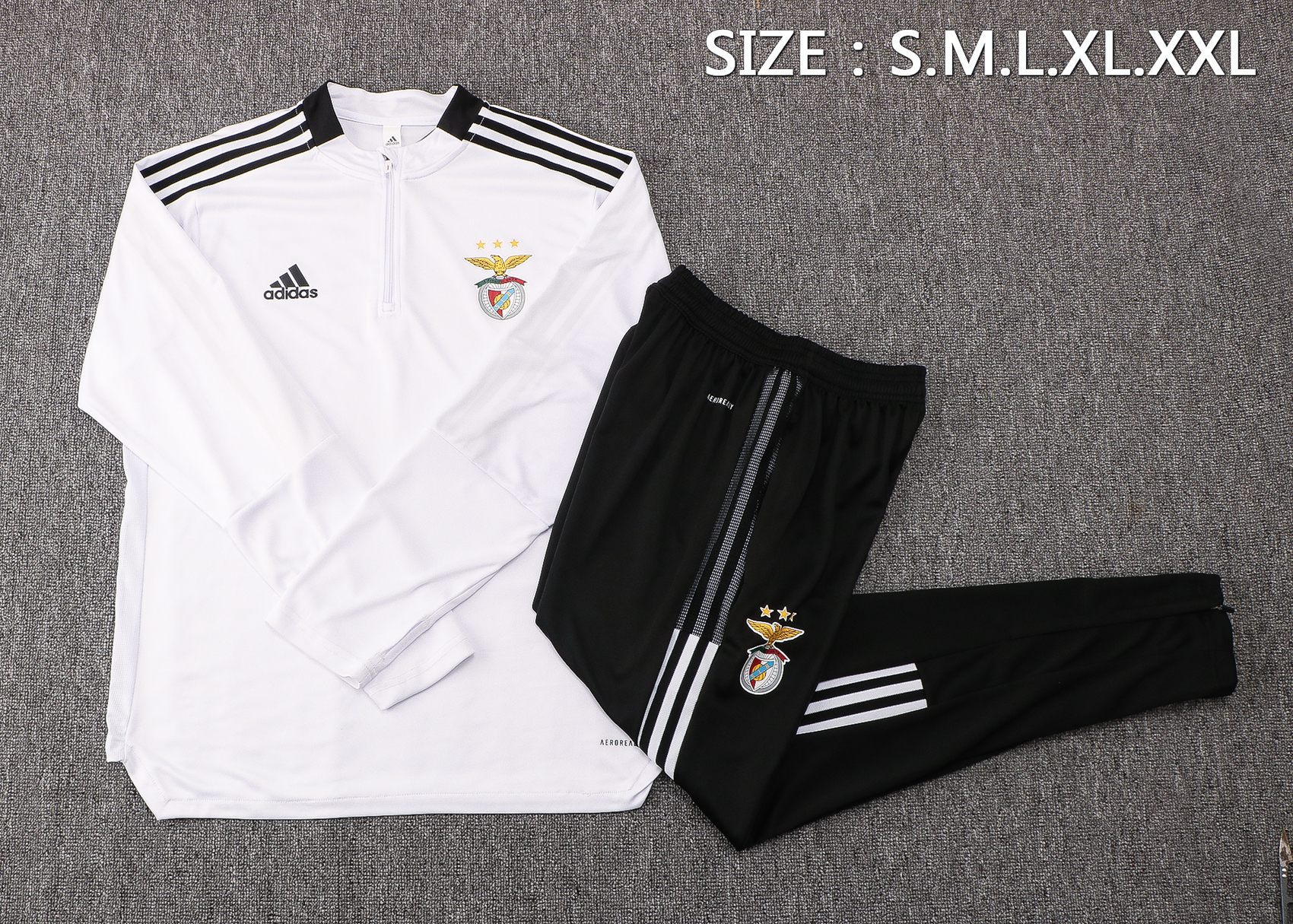 21-22 Benfica White Sweater Tracksuit Thai Quality - leoleo123123