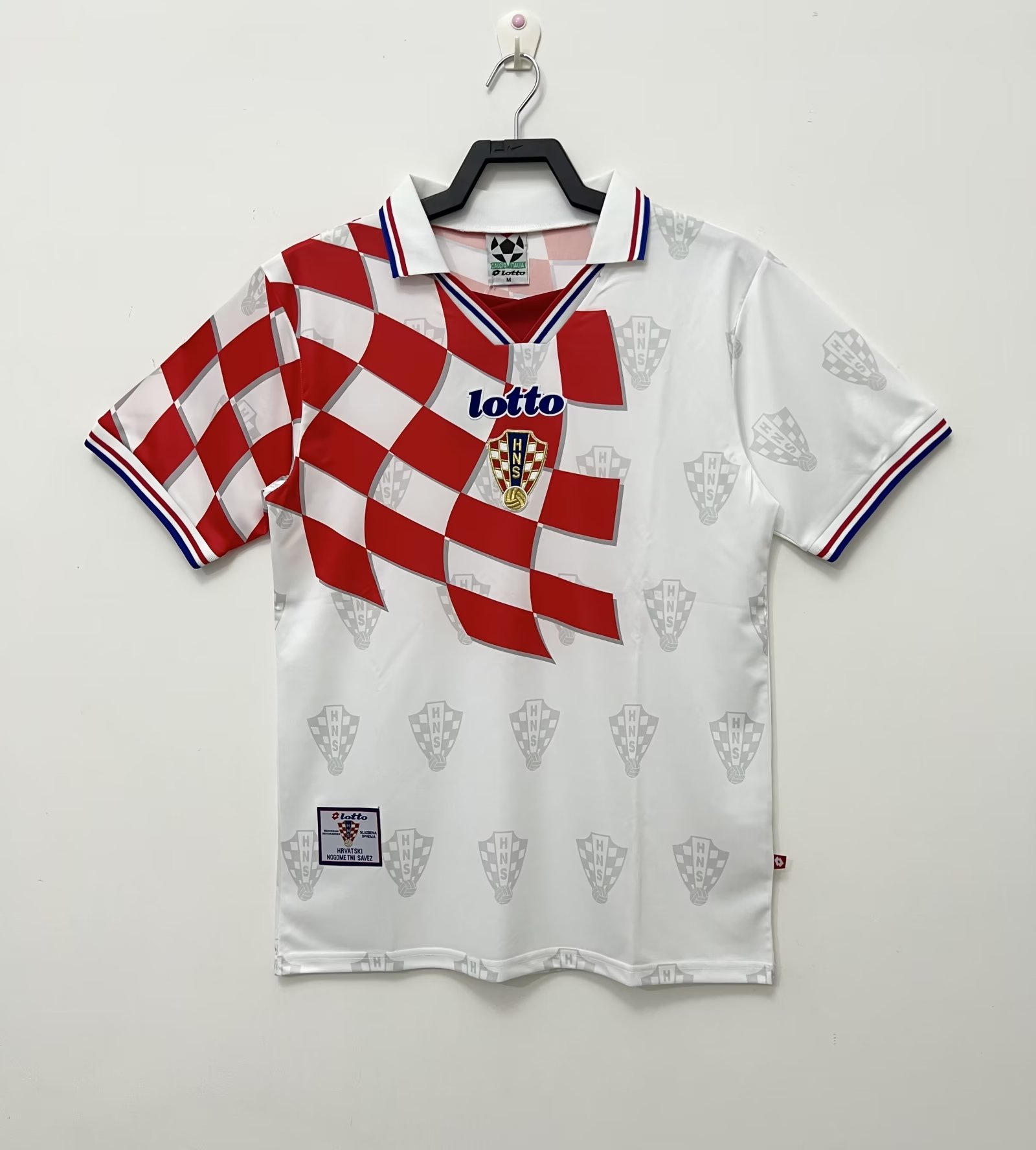 1998 Croatia Home Retro Soccer Jersey - leoleo123123