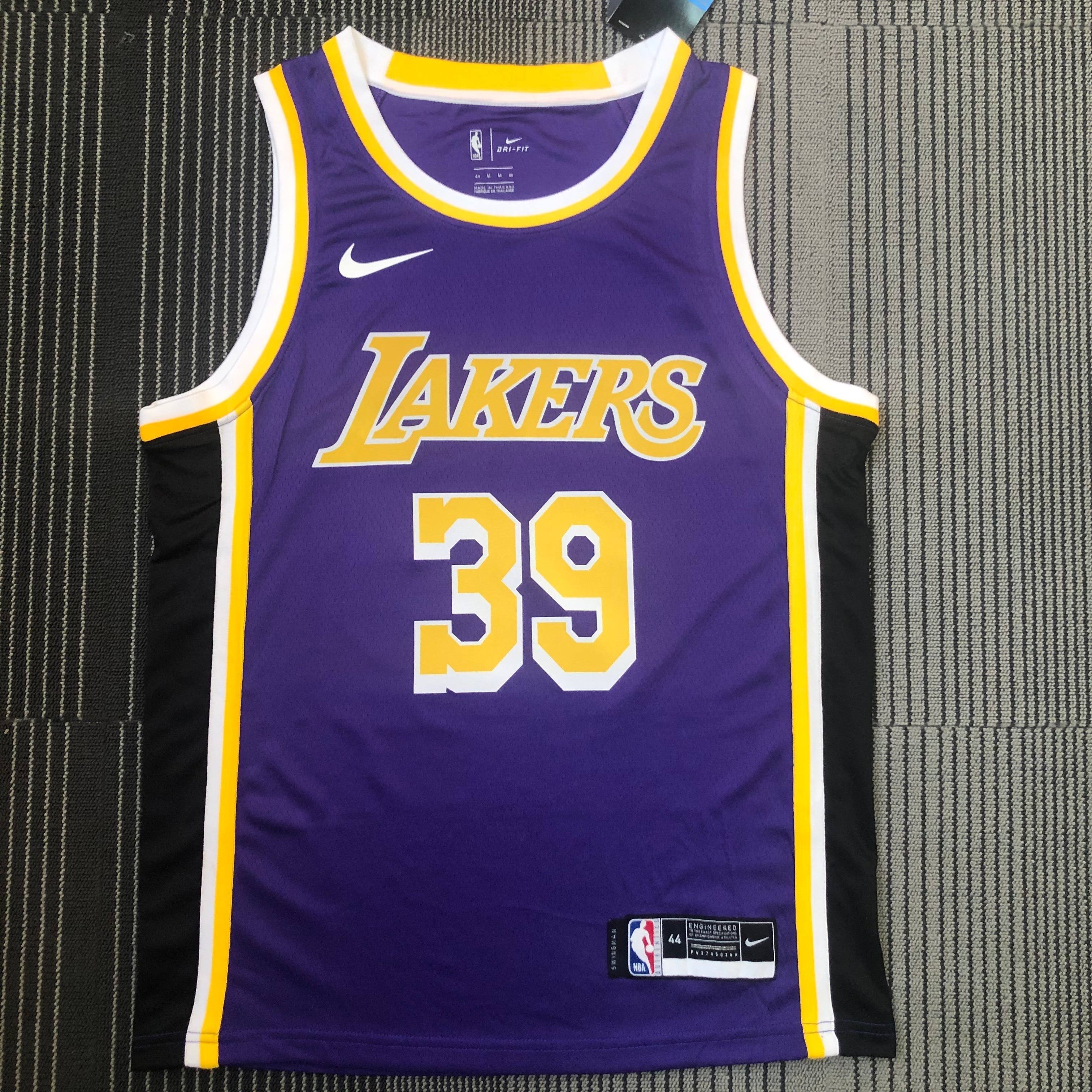 NBA Men Los Angeles Lakers Purple #39 HOWARD Round Neck Jersey High Quality Name and Number Print - leoleo123123