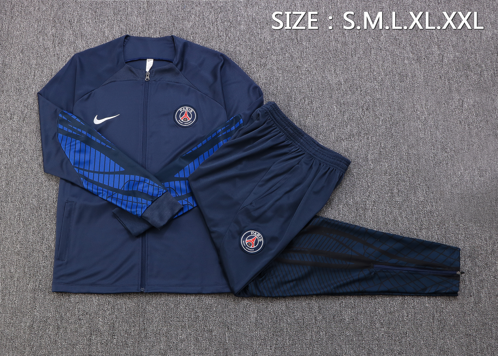 22-23 PSG Dark Blue Jacket Tracksuit Thai Quality - leoleo123123