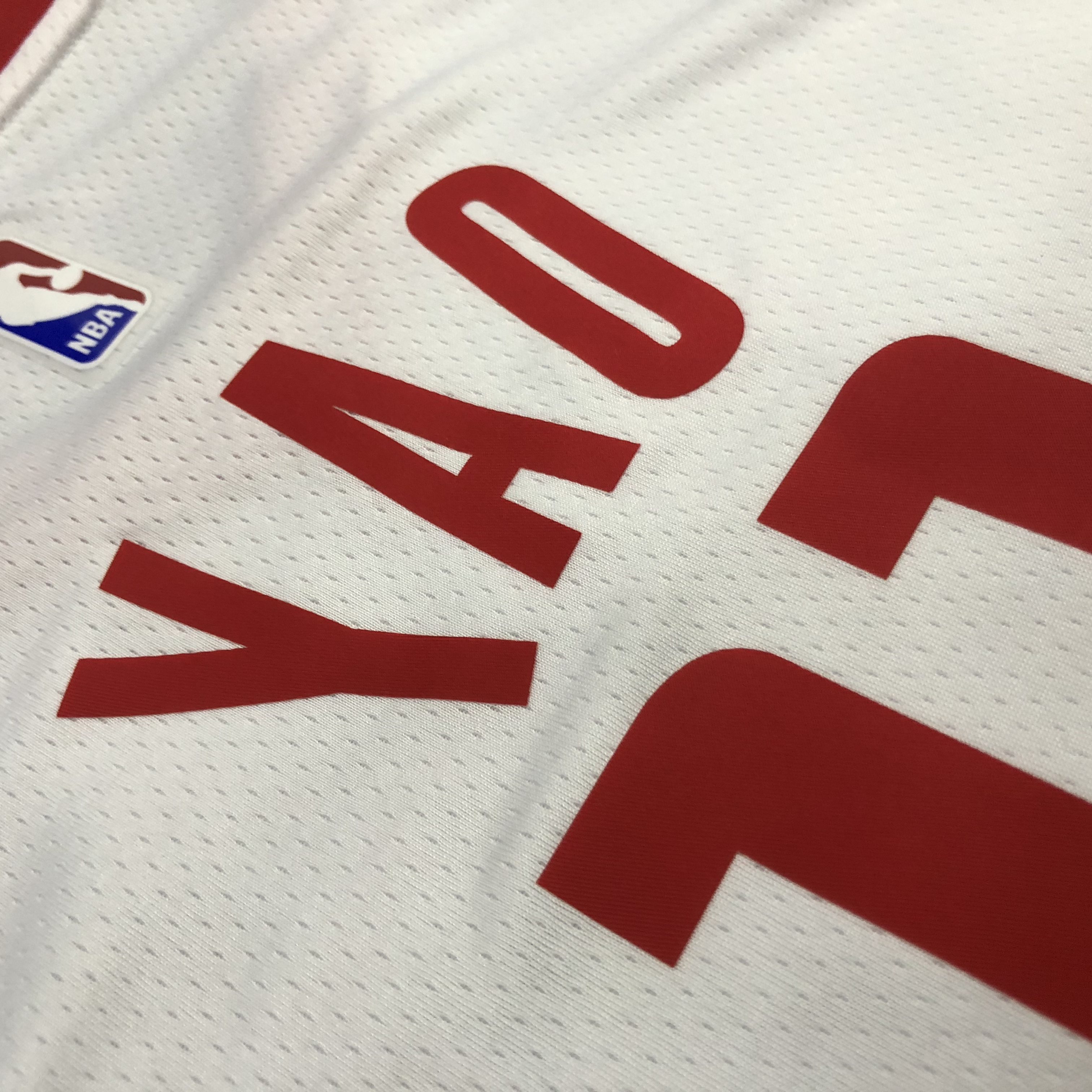 NBA Men Season 2021 Houston Rockets White #11 YAO Jersey High Quality Name and Number Print - leoleo123123