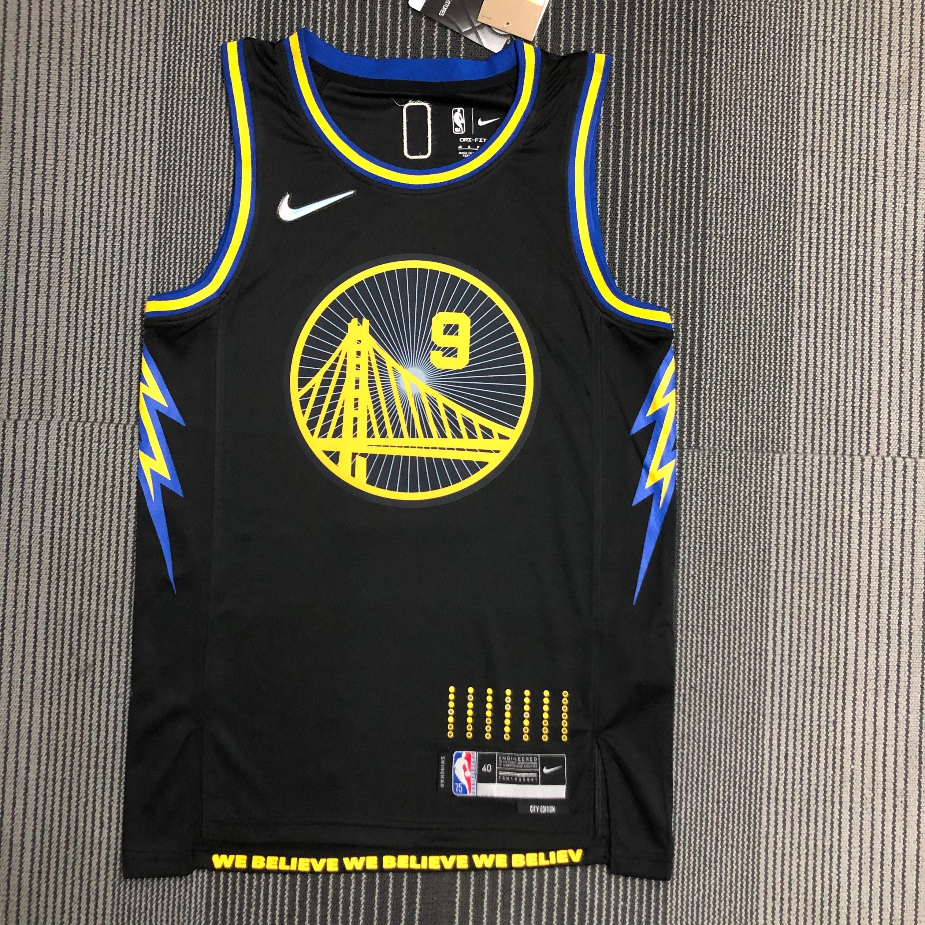 NBA Men 75th Anniversary Season 2022 Golden State Warriors Black #9 IGUODALA Jersey High Quality Name and Number Print - leoleo123123
