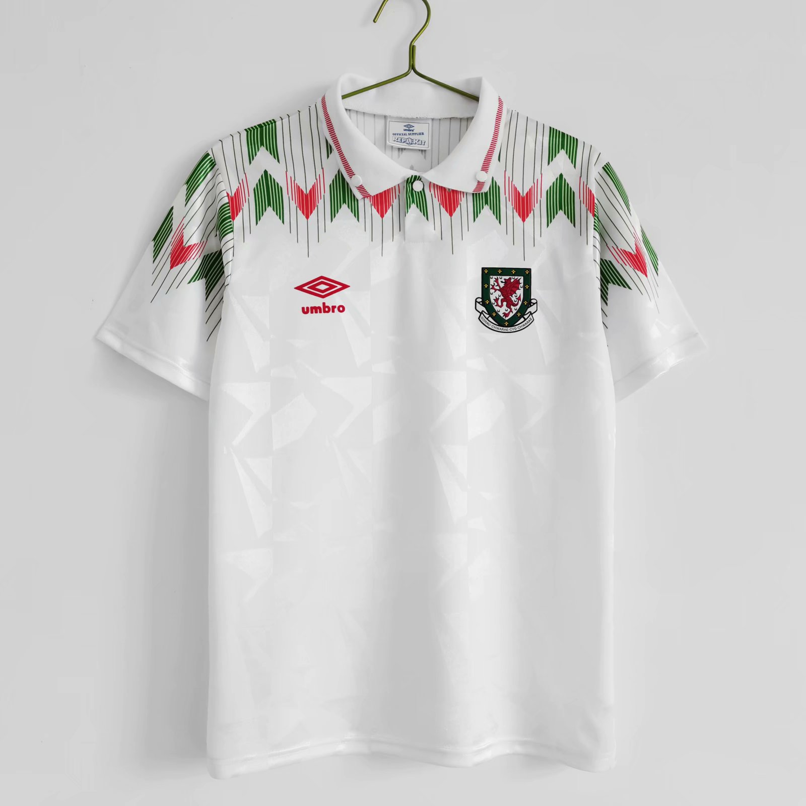90/92 Welsh Away Retro Jersey Fans Version - leoleo123123