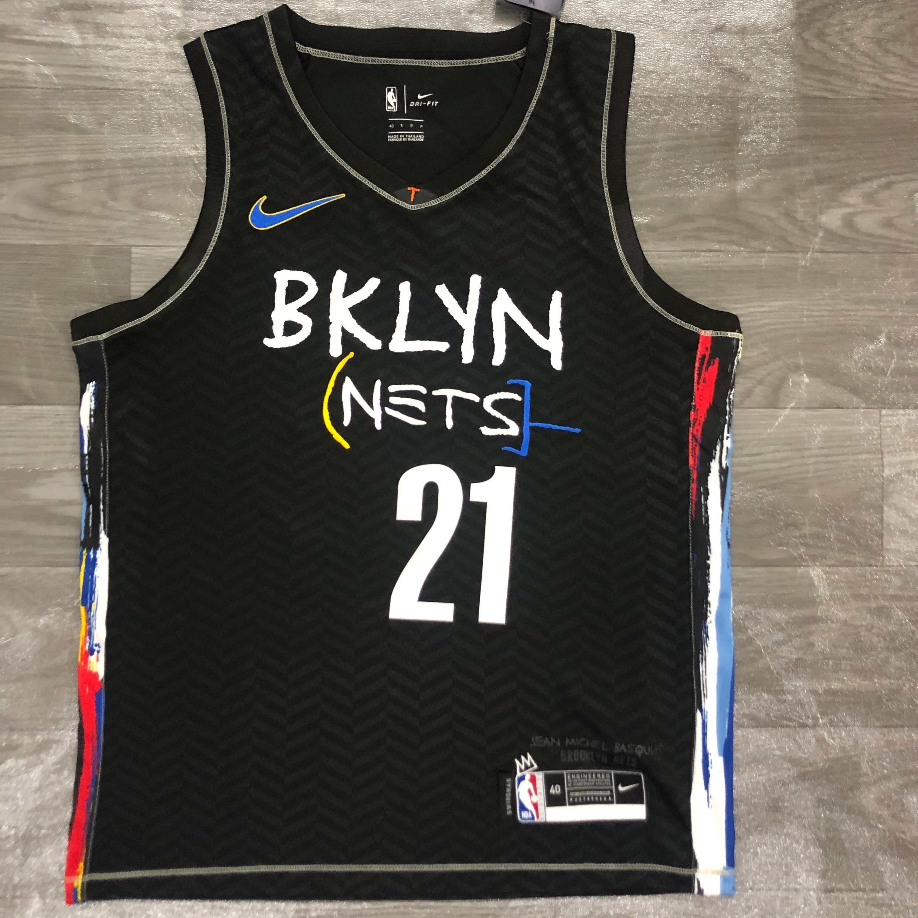NBA Men Season 2021 Brooklyn Nets Black City #21 ALDRIDGE Jersey High Quality Name and Number Print - leoleo123123