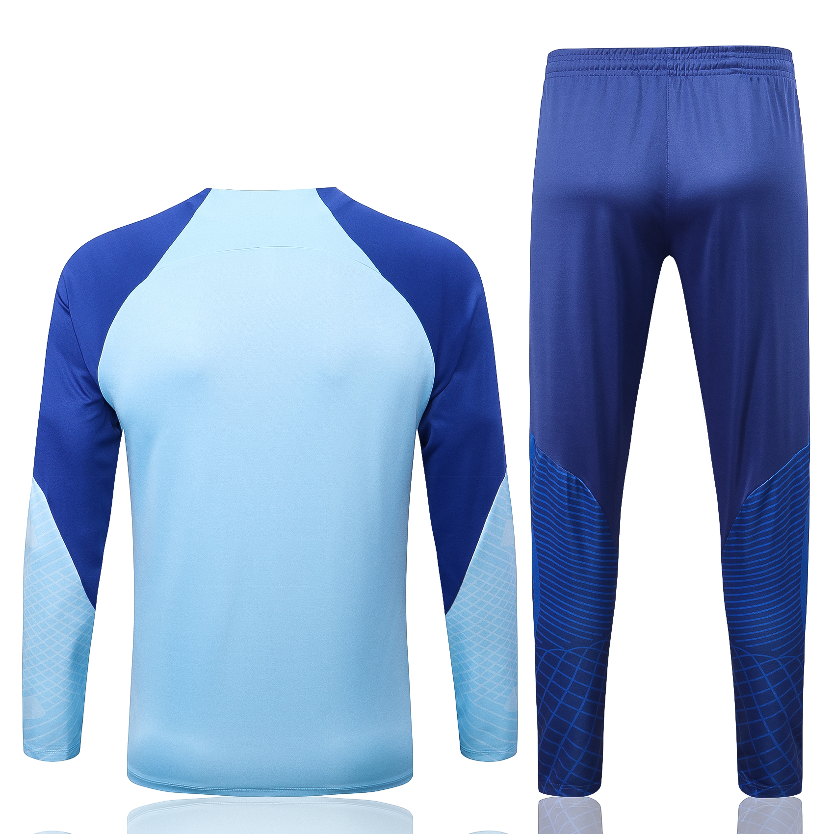 22-23 At Madrid Light Blue Sweater Tracksuit Thai Quality - leoleo123123