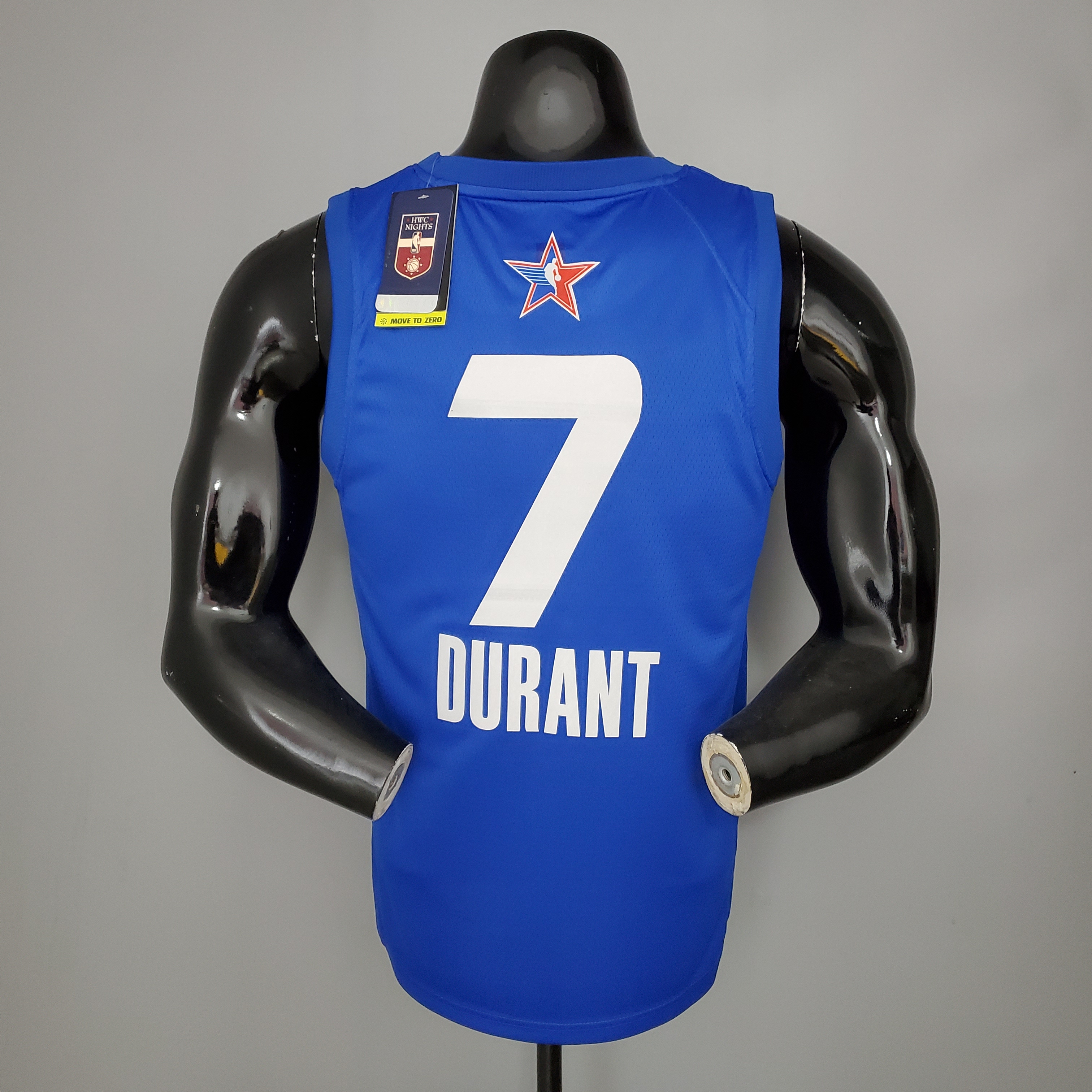 NBA Men 2021 All Star Jerseys Blue #7 DURANT Jersey High Quality Name and Number Print - leoleo123123