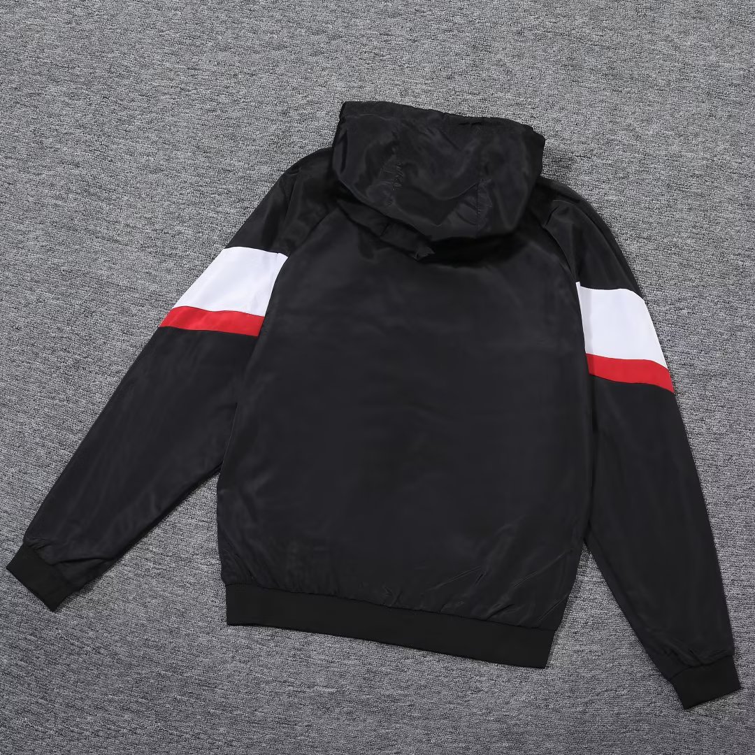 23/24 PSG Black Windbreaker Jacket 1:1 Quality - leoleo123123