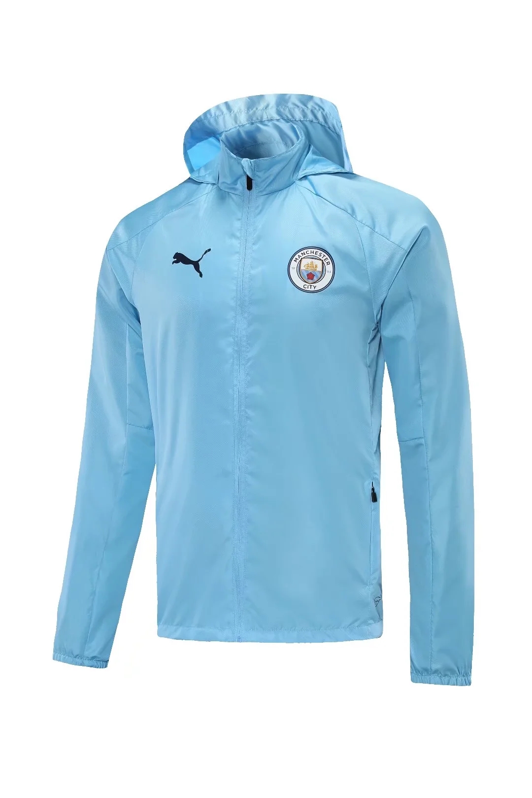 21-22 Manchester City Light Blue Windbreaker Jacket Thai Quality - leoleo123123
