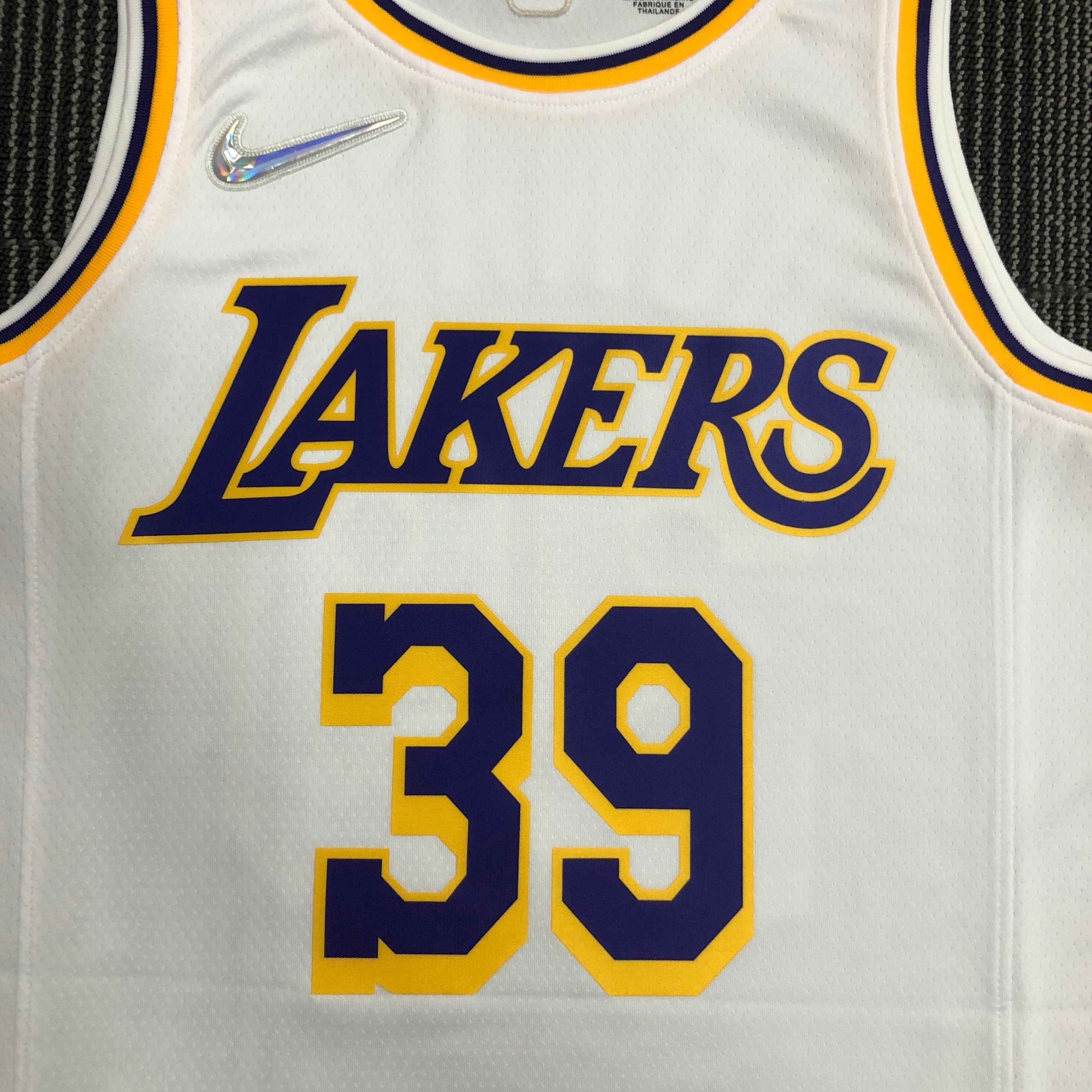 NBA 75th Anniversary Los Angeles Lakers White Round Neck #39 HOWARD Jersey High Quality Name and Number Print - leoleo123123