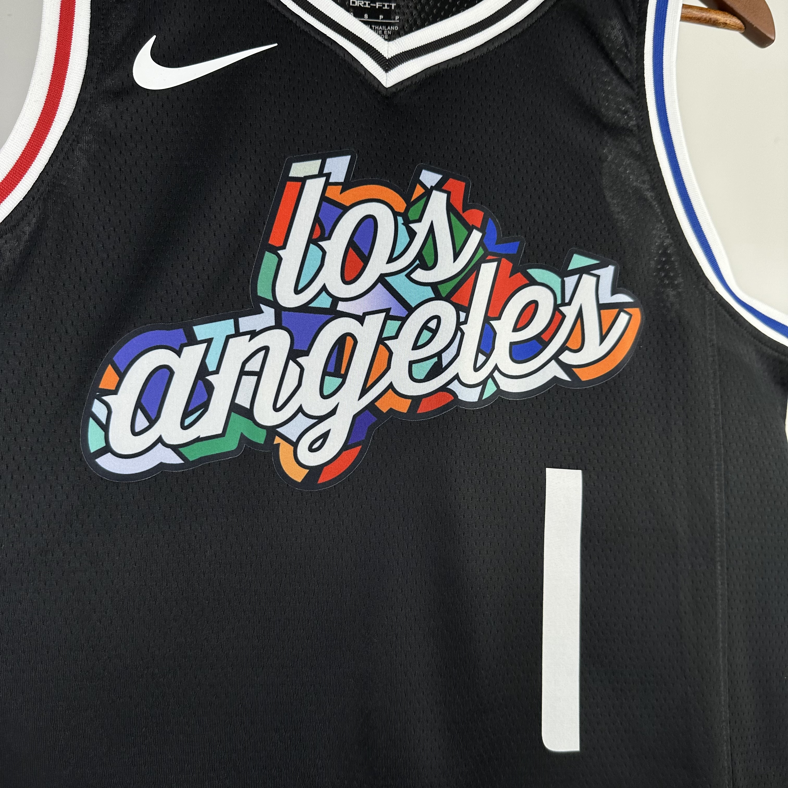 NBA Men Season 2023 Los Angeles Clippers Black City Edition #1 HARDEN Jersey High Quality Name and Number Print - leoleo123123