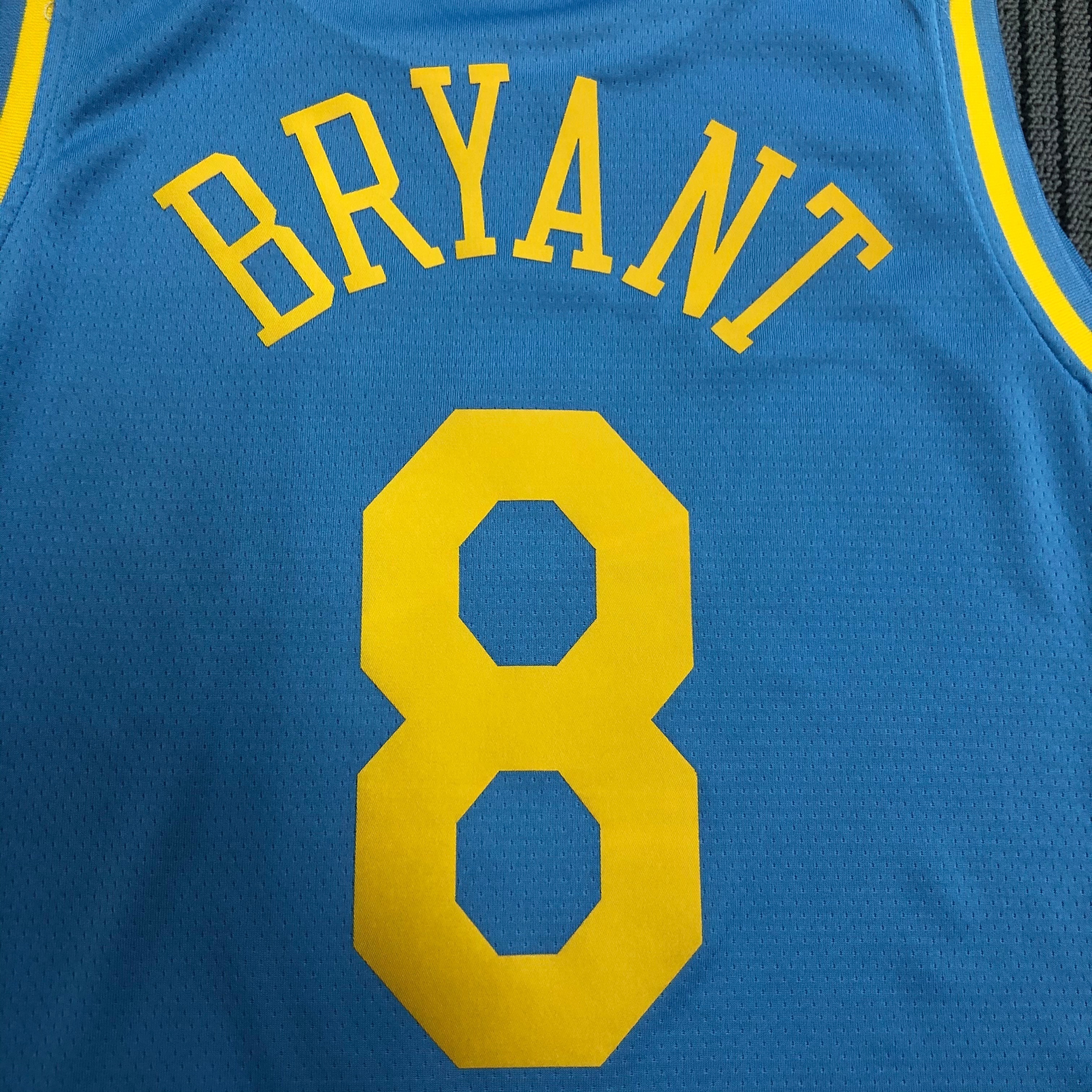 NBA Season 2021 Los Angeles Lakers Minneapolis Blue #8 BRYANT Round Neck Jersey High Quality Name and Number Print - leoleo123123