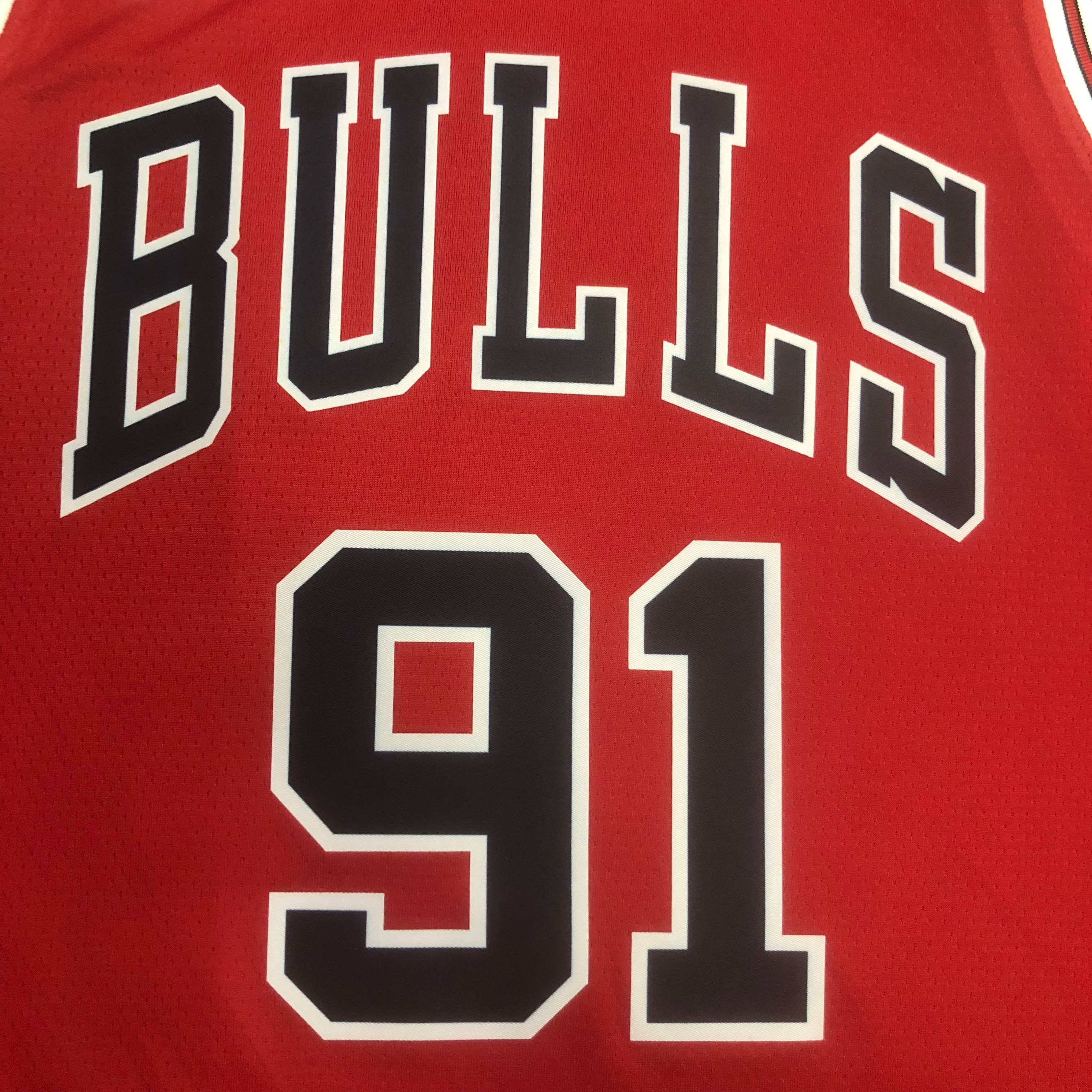 NBA Men 2023 Chicago Bulls Red #91 RODMAN Jersey High Quality Name and Number Print - leoleo123123