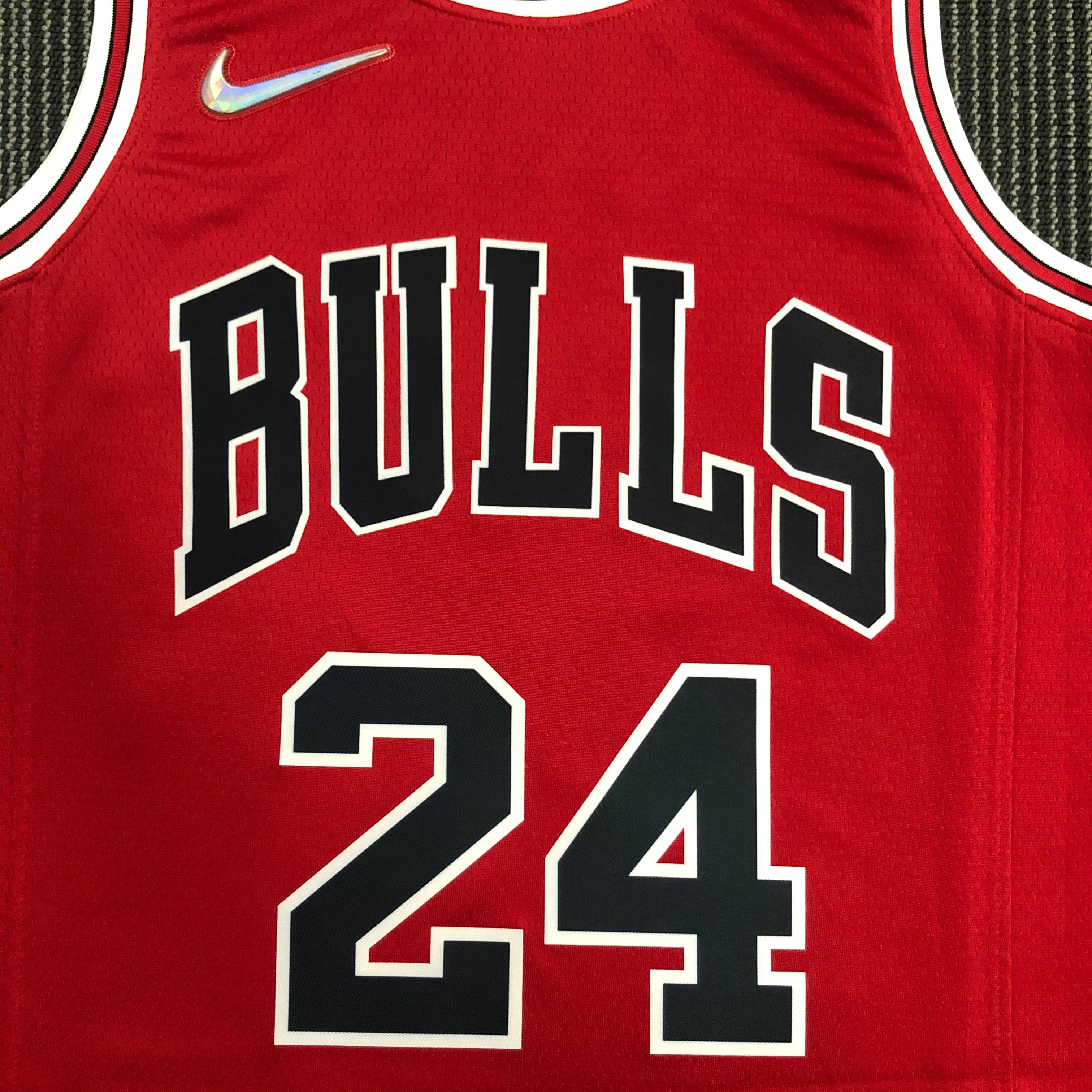 NBA Men 75th Anniversary Chicago Bulls Red #24 MARKKANEN Jersey High Quality Name and Number Print - leoleo123123