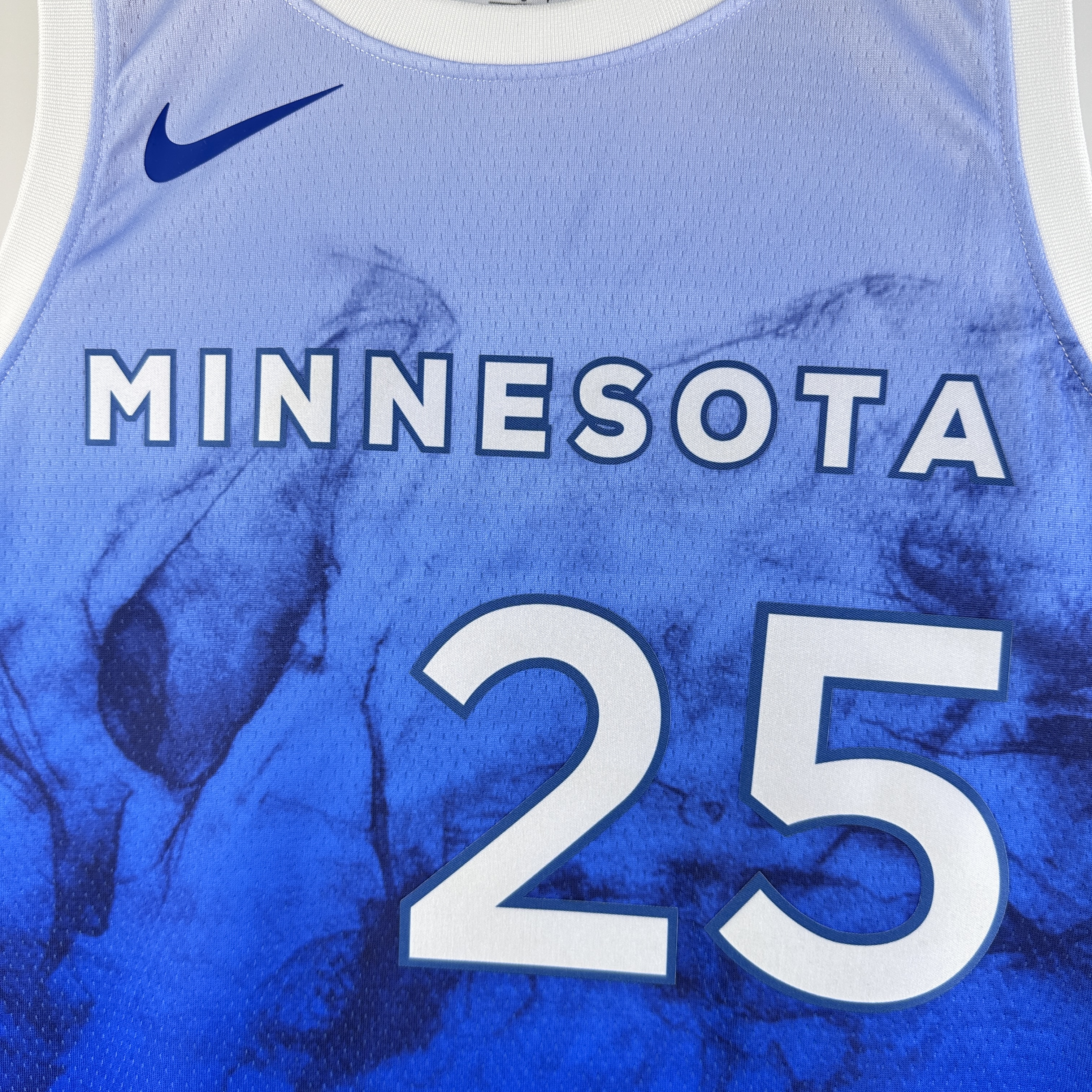 NBA Men 2024 Minnesota Timberwolves City Edition Blue #25 ROSE Jersey High Quality Name and Number Print - leoleo123123