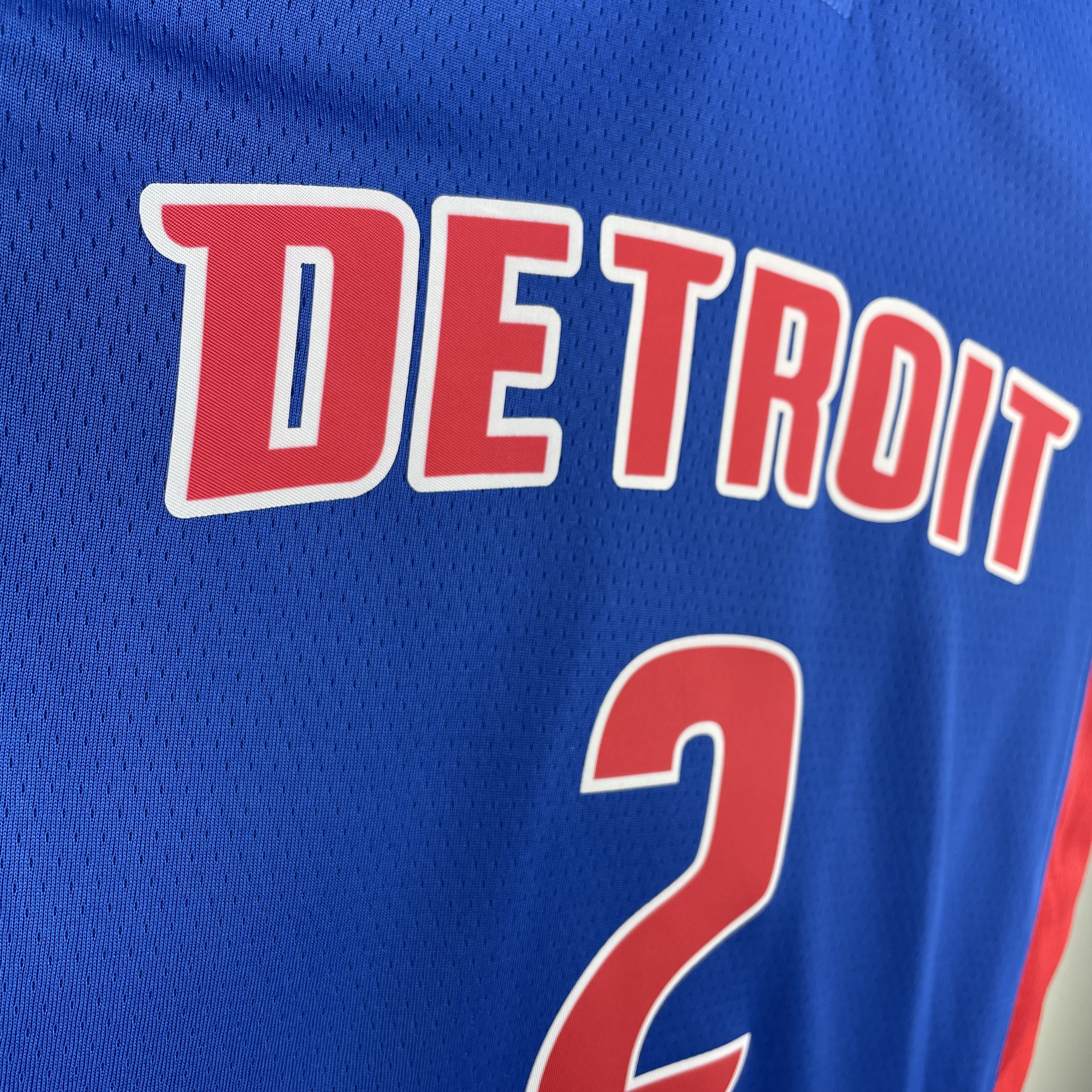 NBA Season 2023 Detroit Pistons Blue #2 CUNNINGHAM Jersey High Quality Name and Number Print - leoleo123123