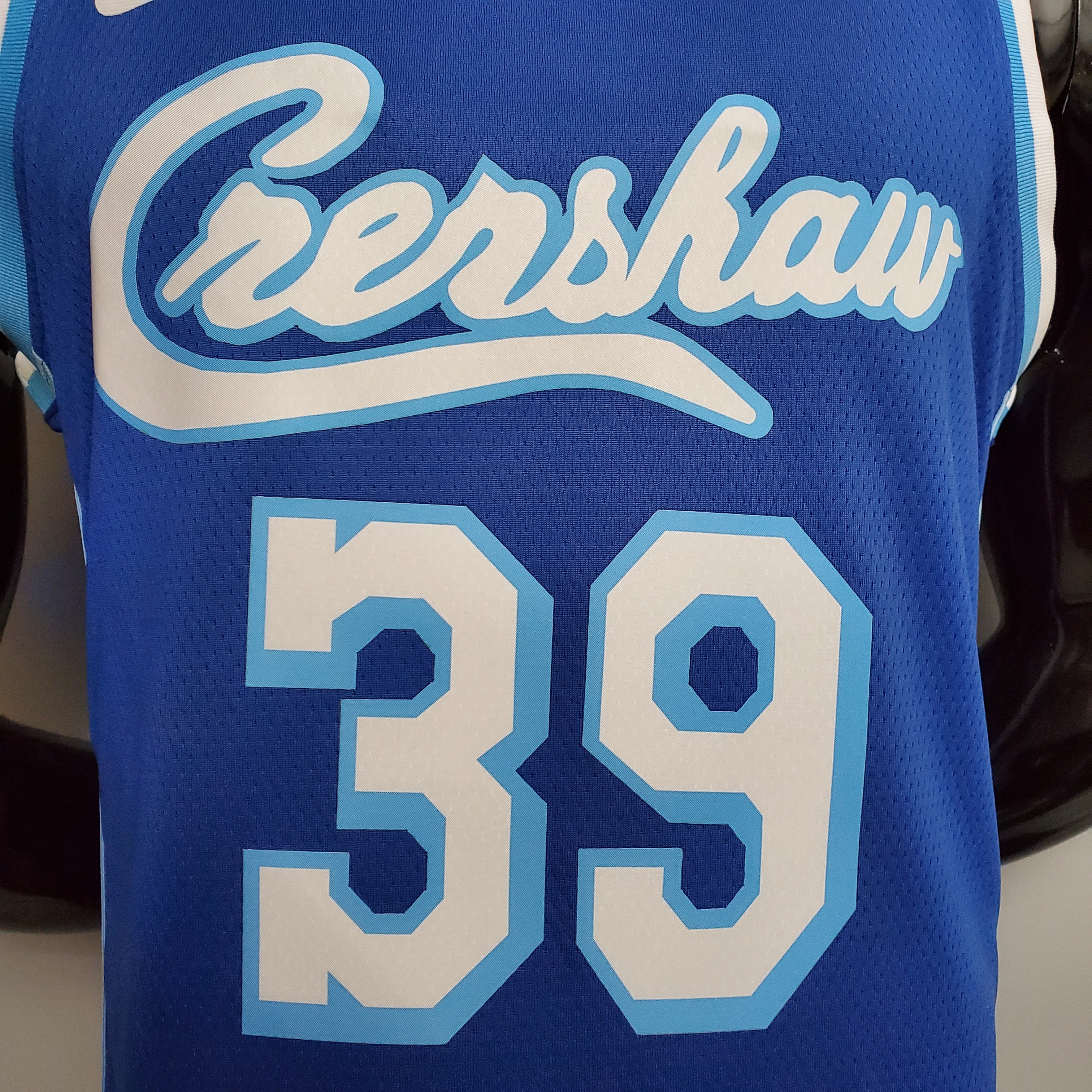 NBA Men Los Angeles Lakers Retro in Latin with Crenshaw #39 HOWARD Blue Round Neck Jersey High Quality Name and Number Print - leoleo123123