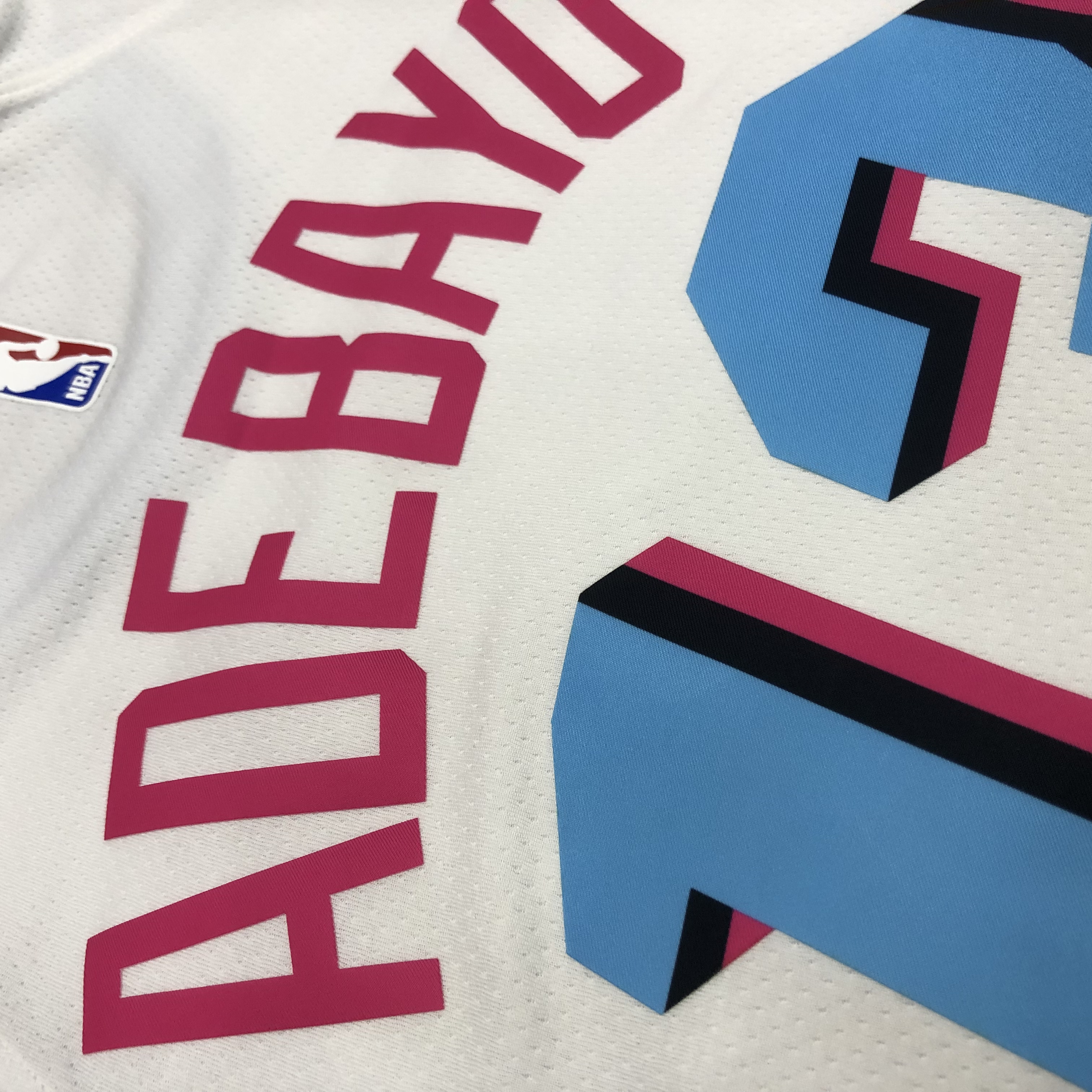 NBA Men Miami Heat White City #13 ADEBAYO Jersey High Quality Name and Number Print - leoleo123123