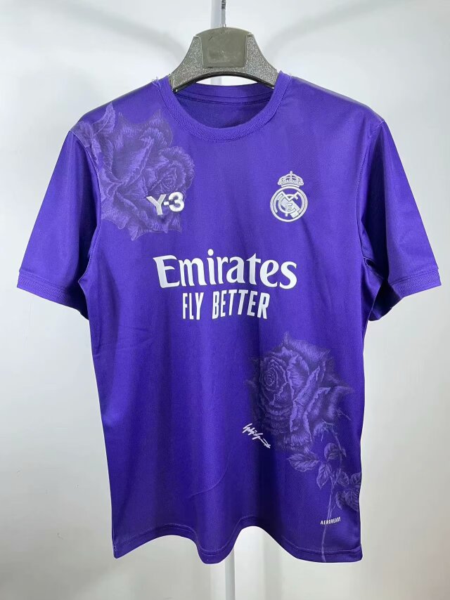 23/24 Real Madrid Y-3 Purple Jersey Fan Version - leoleo123123