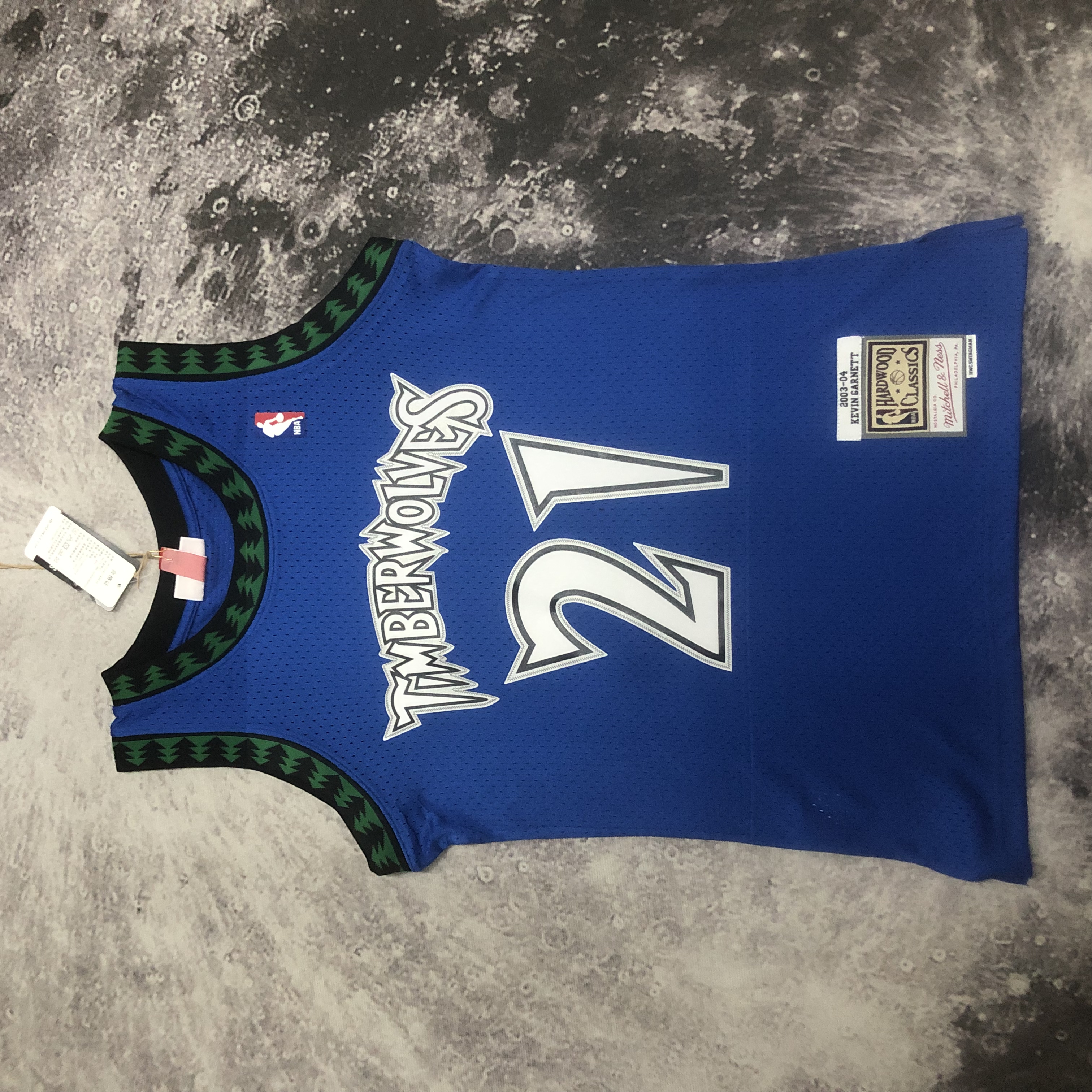 NBA Men 03-04 Minnesota Timberwolves Blue #0 GARNETT Classics Swingman Jersey - leoleo123123