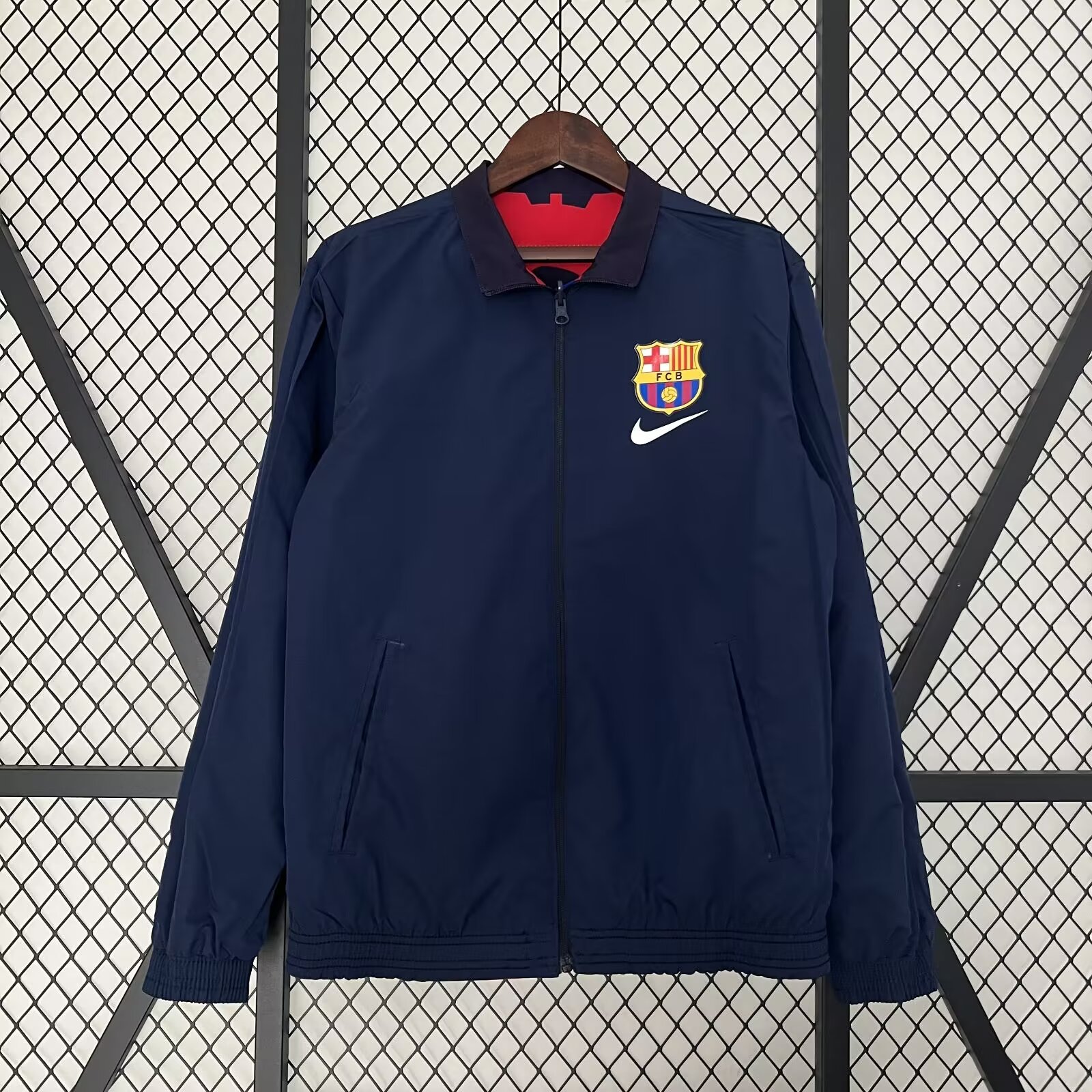 23/24 Barcelona Windbreaker Jacket two-sided Jacket Thai Quality - leoleo123123