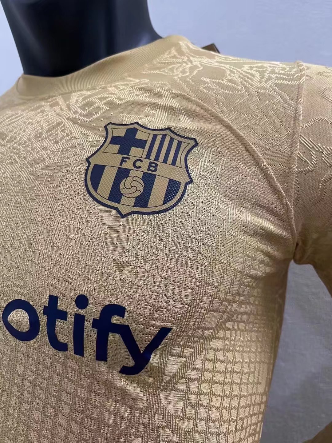 22/23 Barcelona Away Jersey Long Sleeve Player Version 1:1 Quality - leoleo123123