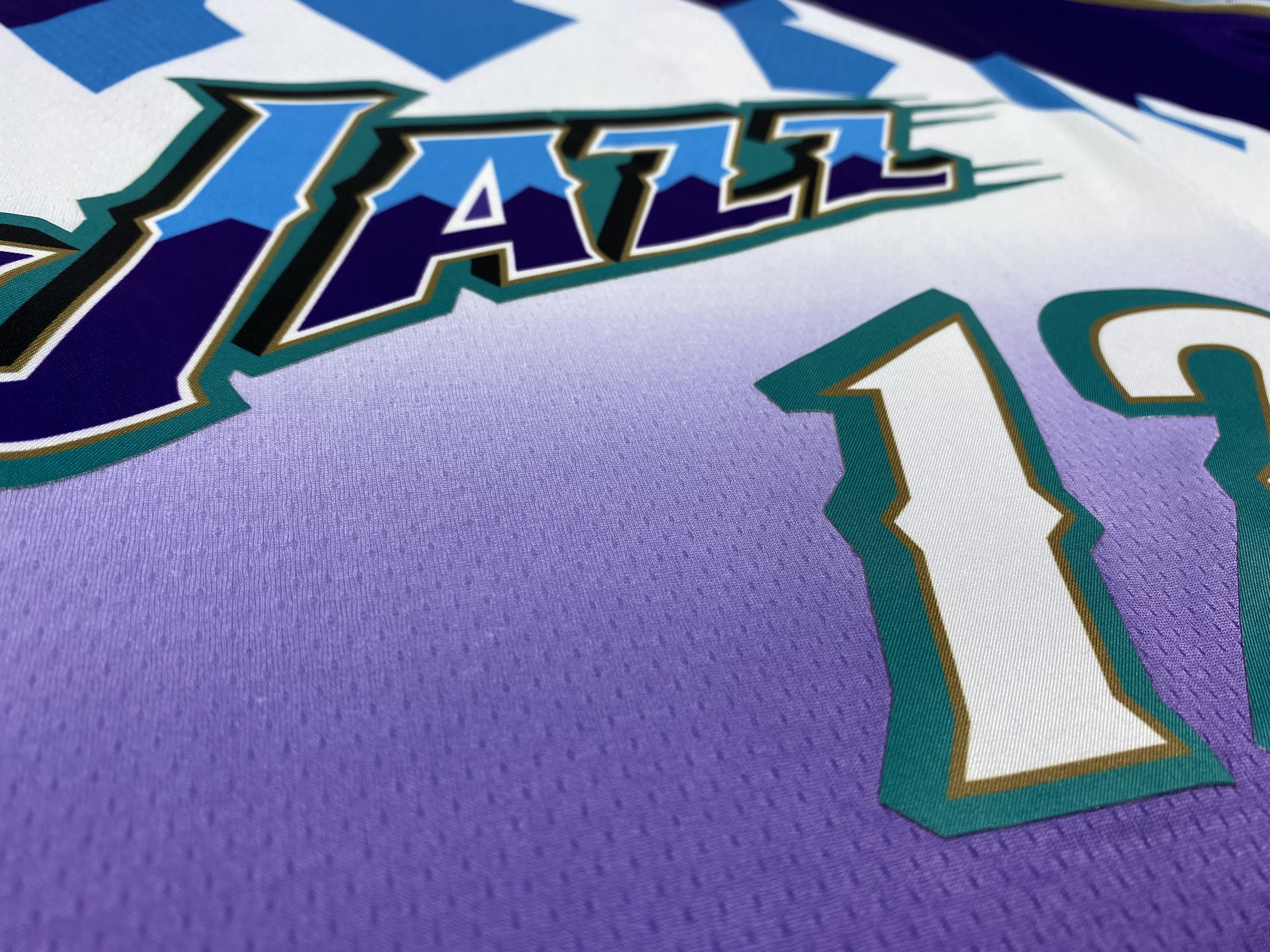 NBA Men Utah Jazz Purple Snow Mountain #12 STOCKTON Jersey High Quality Name and Number Print - leoleo123123