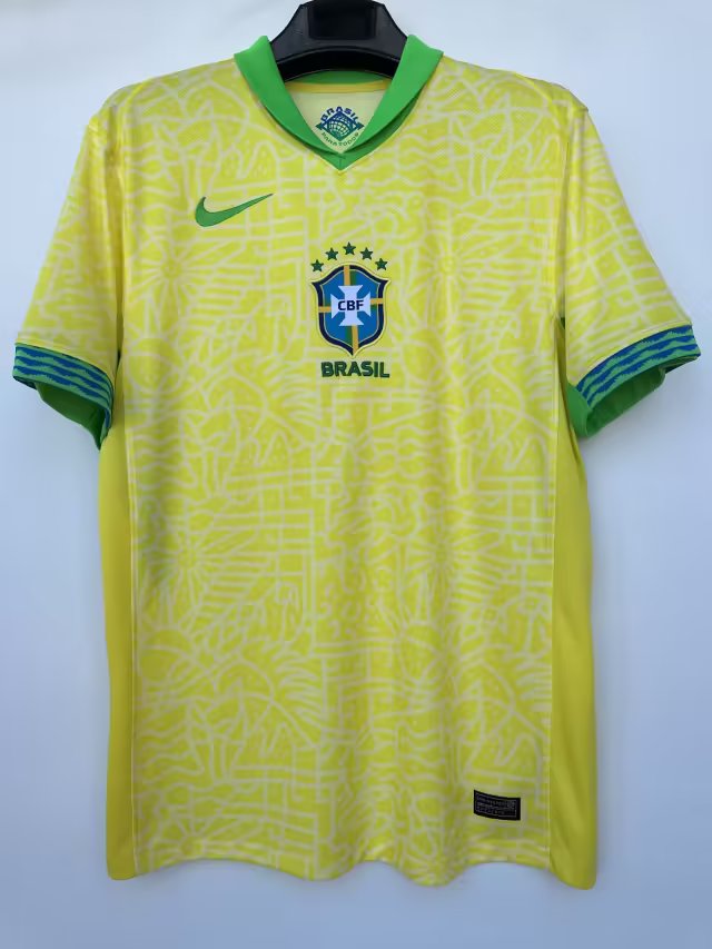 24/25 Brazil Home Jersey Fans Version 1:1 Quality - leoleo123123