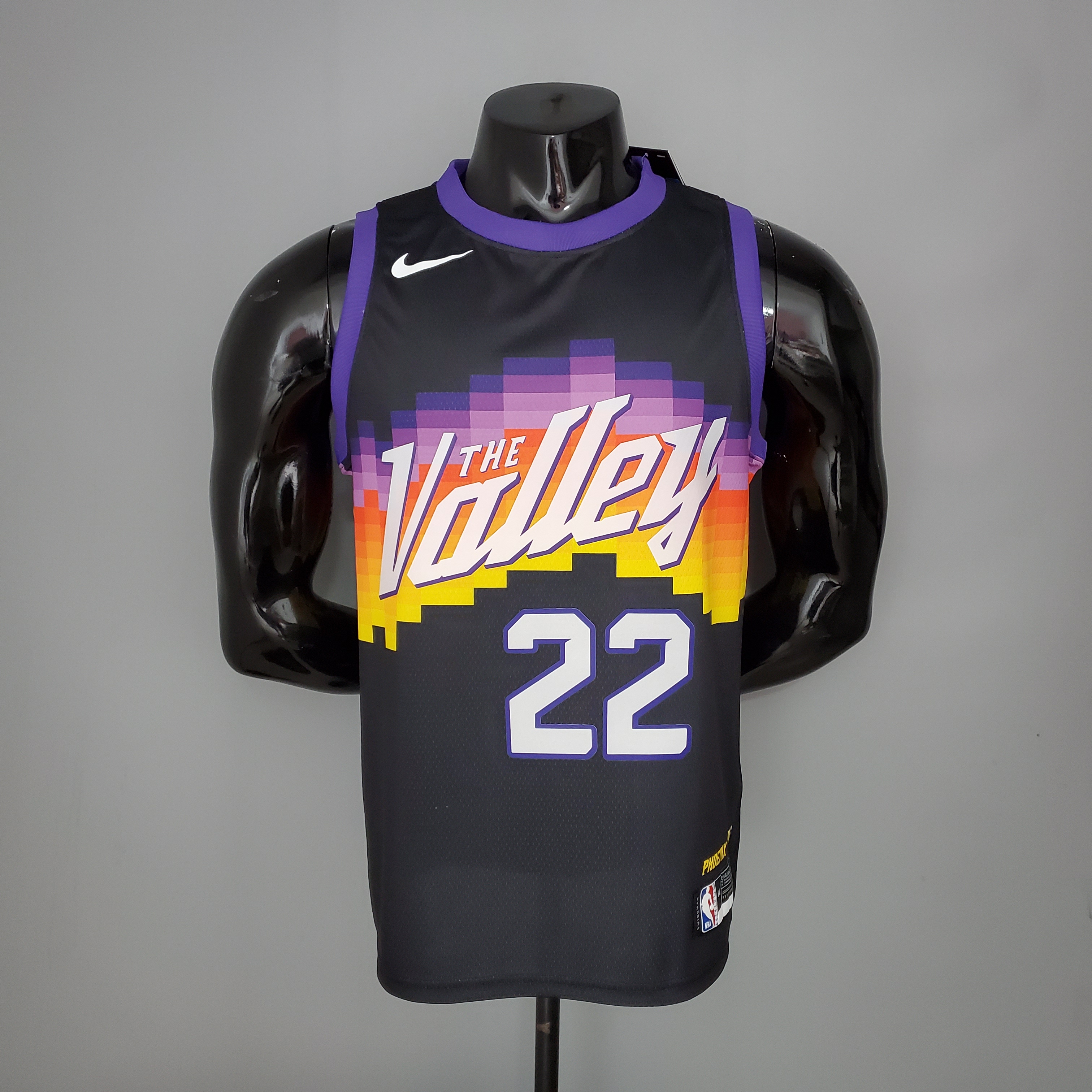NBA Season 20-21 Men Phoenix Suns Black #22 AYTON Jersey High Quality Name and Number Print - leoleo123123