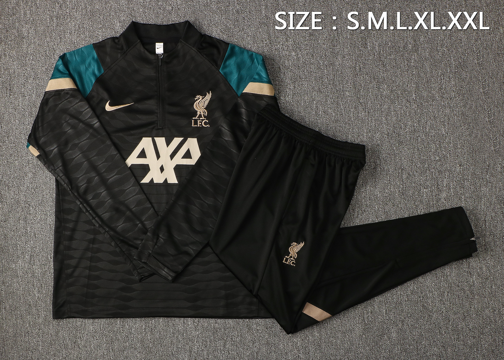 21/22Liverpool Kids Black Sweater Tracksuit Thai Quality - leoleo123123