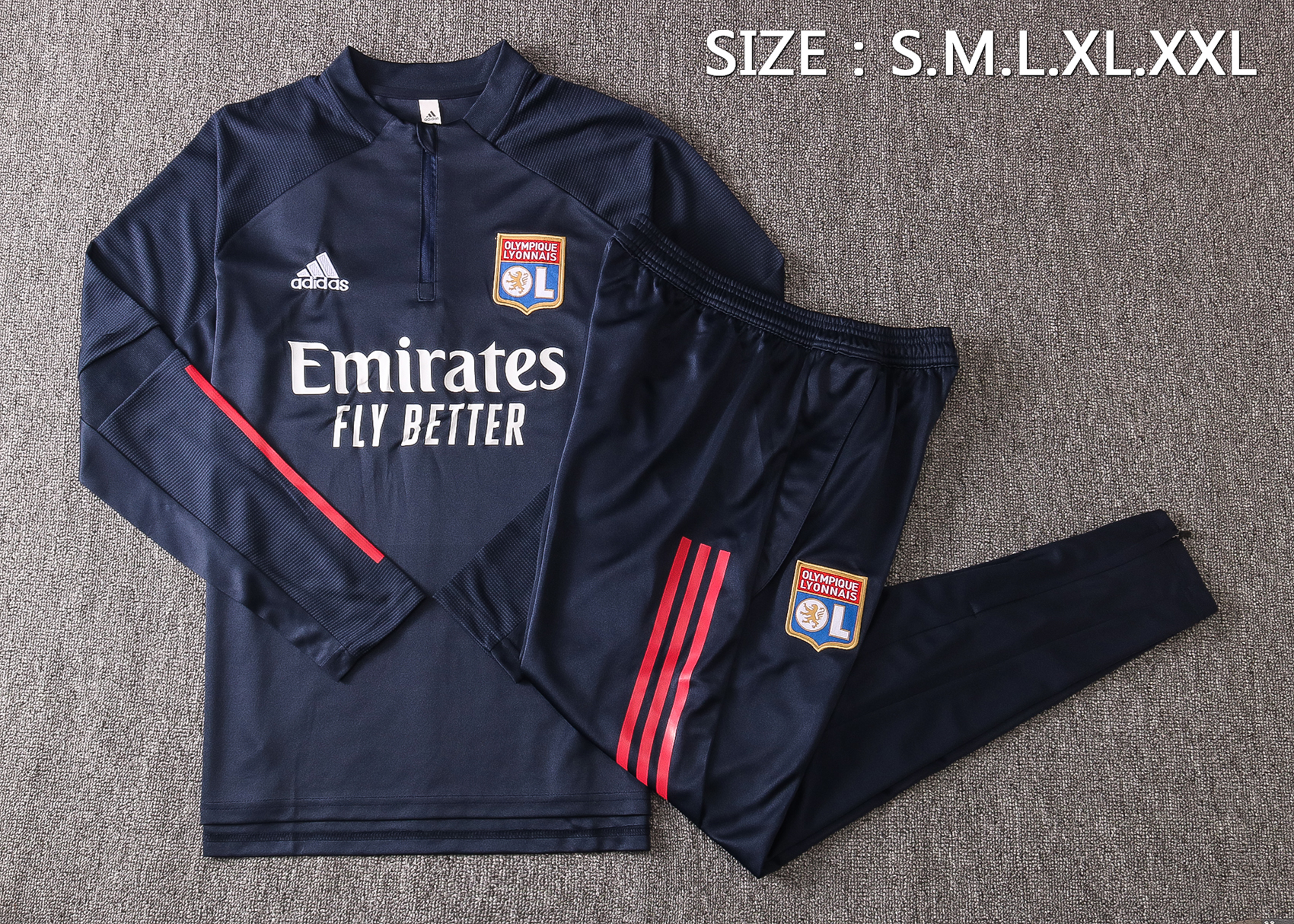 21-22 Lyon Blue Sweater Tracksuit Thai Quality - leoleo123123
