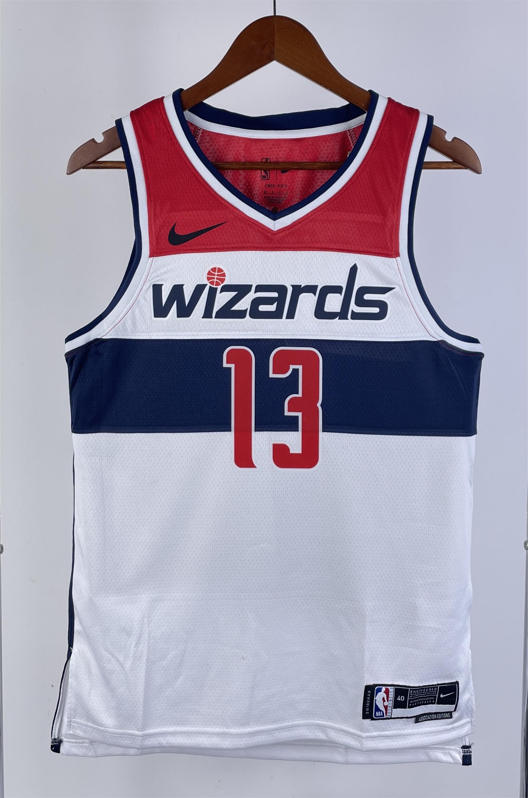 NBA Men 2023 Washington Wizards White #13 POOLE Jersey High Quality Name and Number Print - leoleo123123